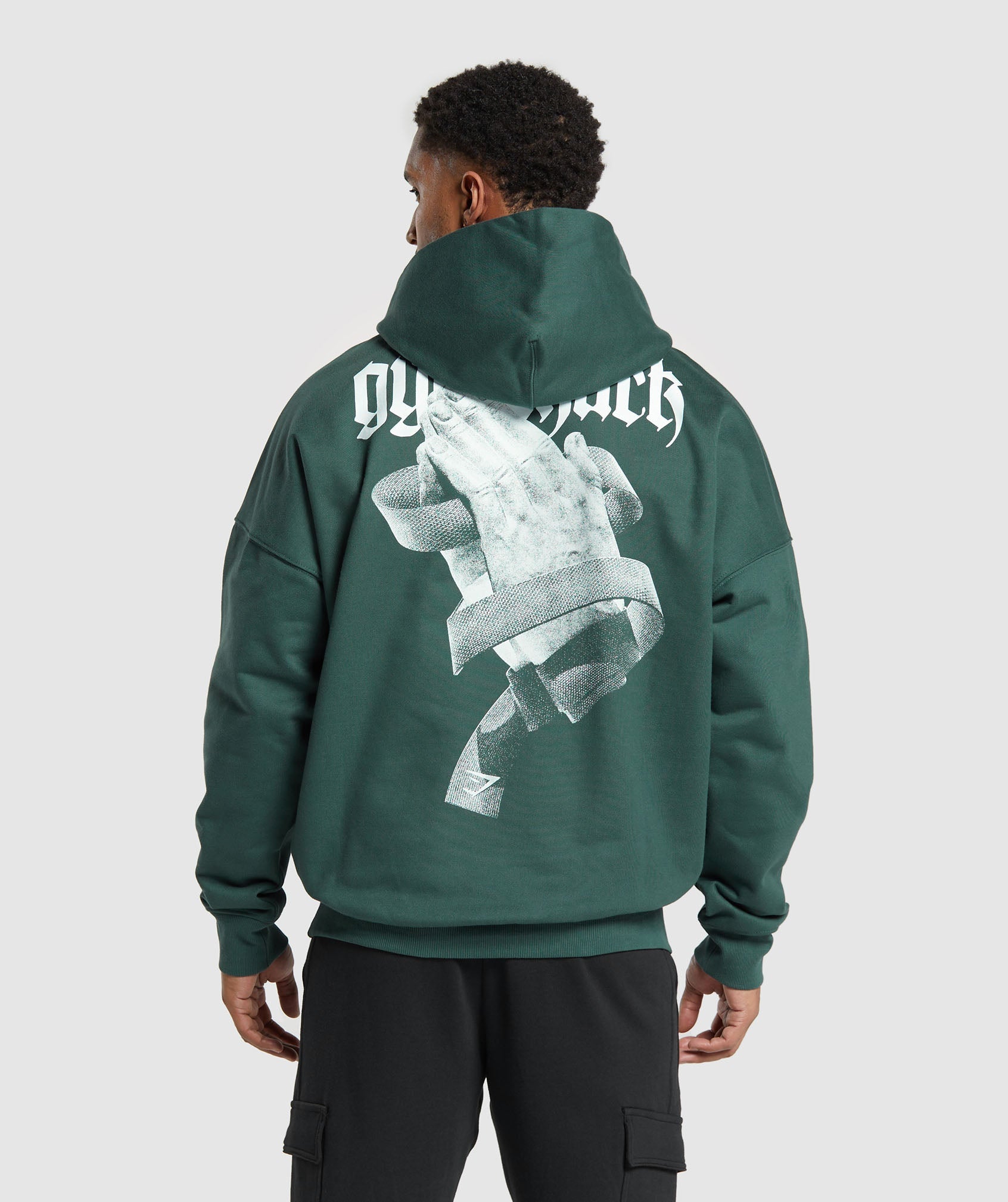 Prayer Hands Hoodie in Fog Green