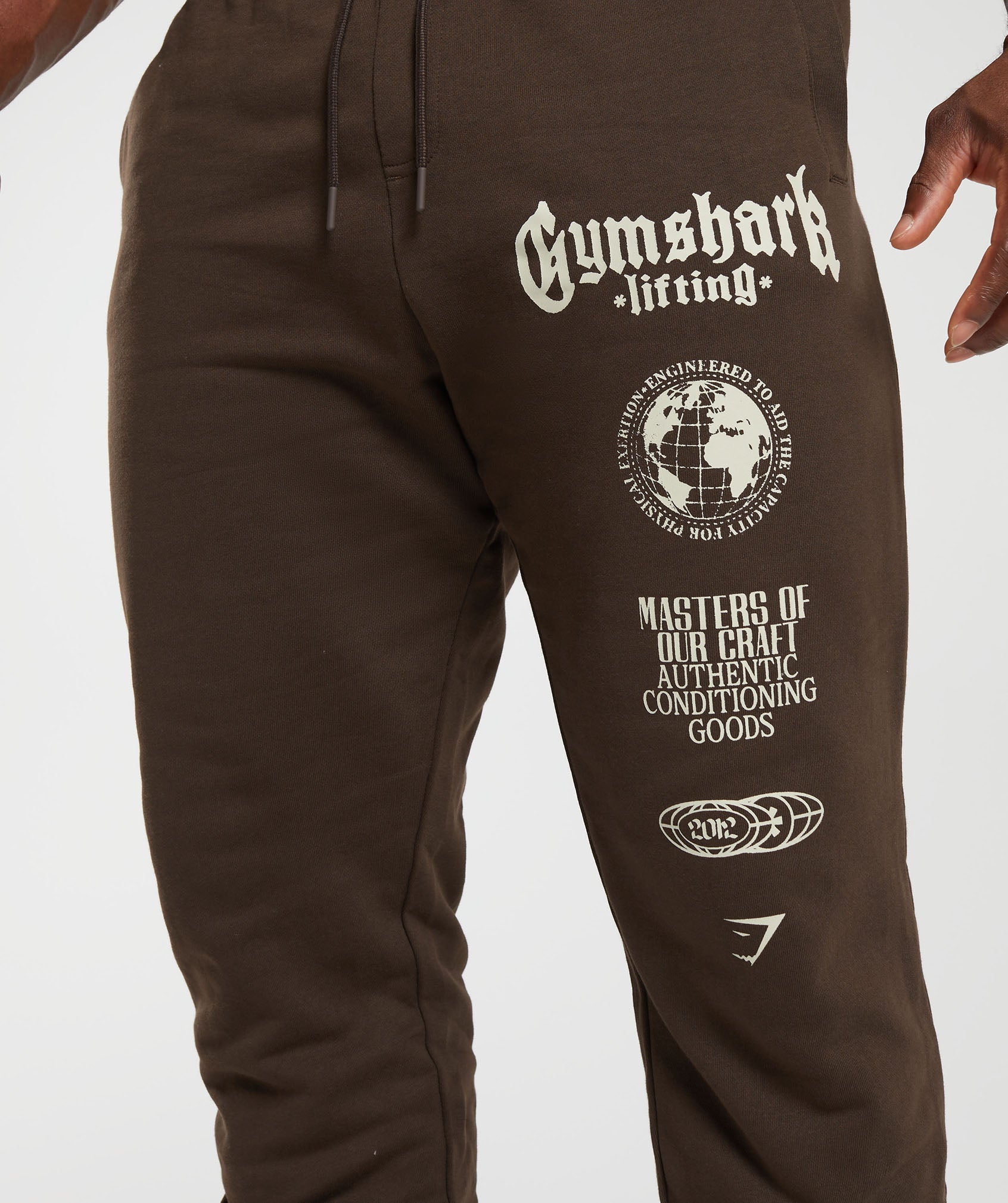 Global Lifting Oversized Joggers in Brown - view 6