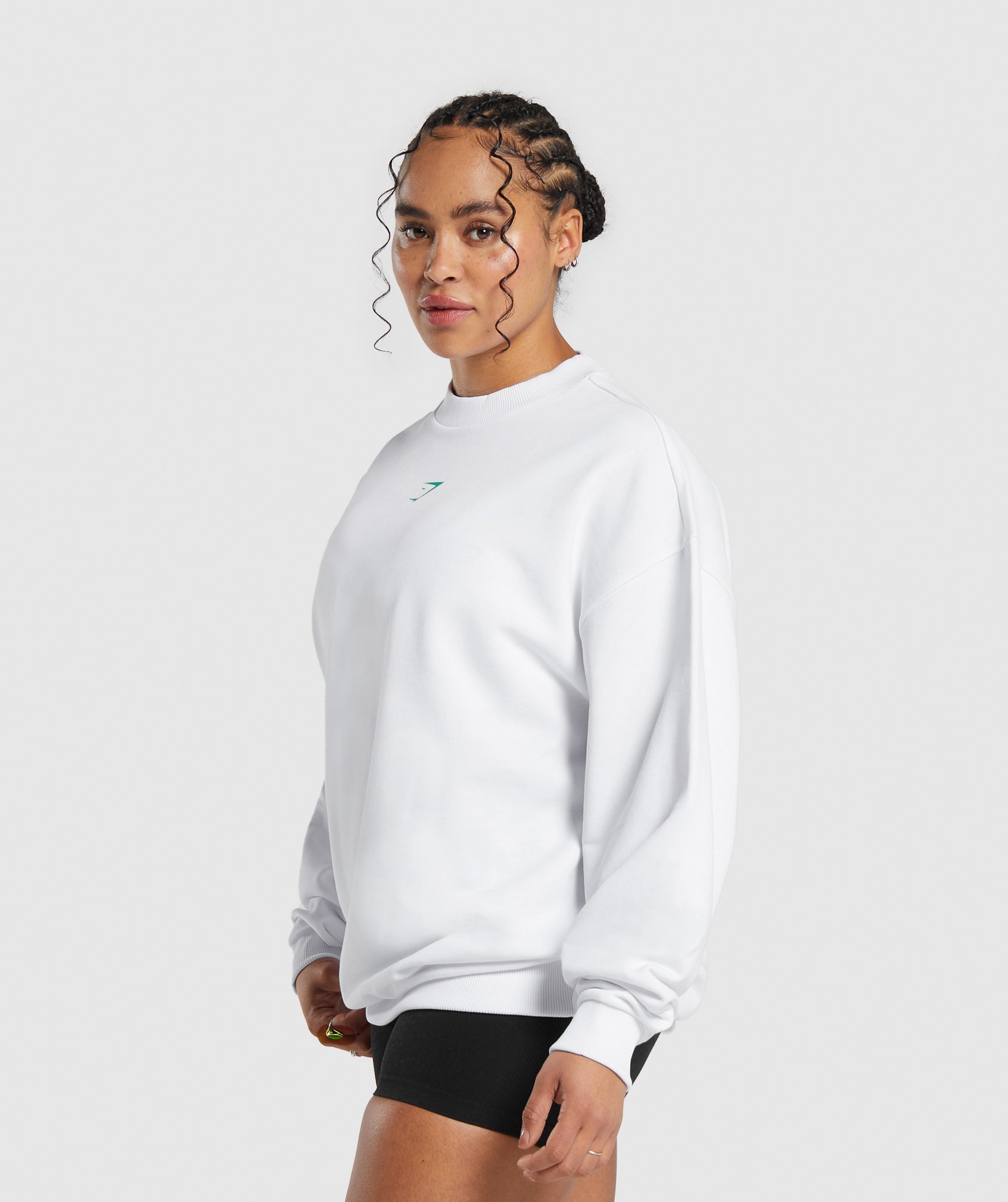 Lifting Essential Sweater in White - view 3