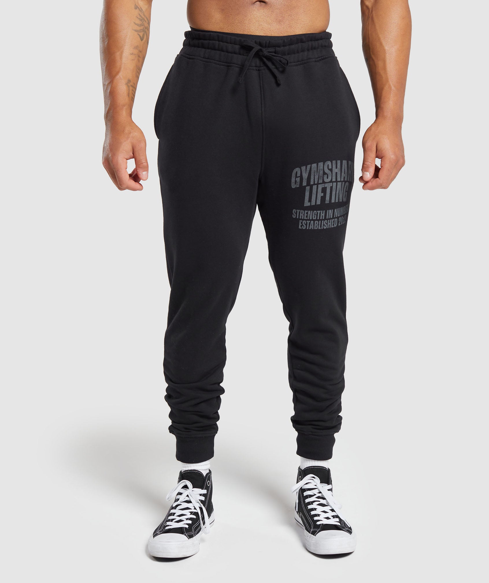 Lifting Joggers in Black