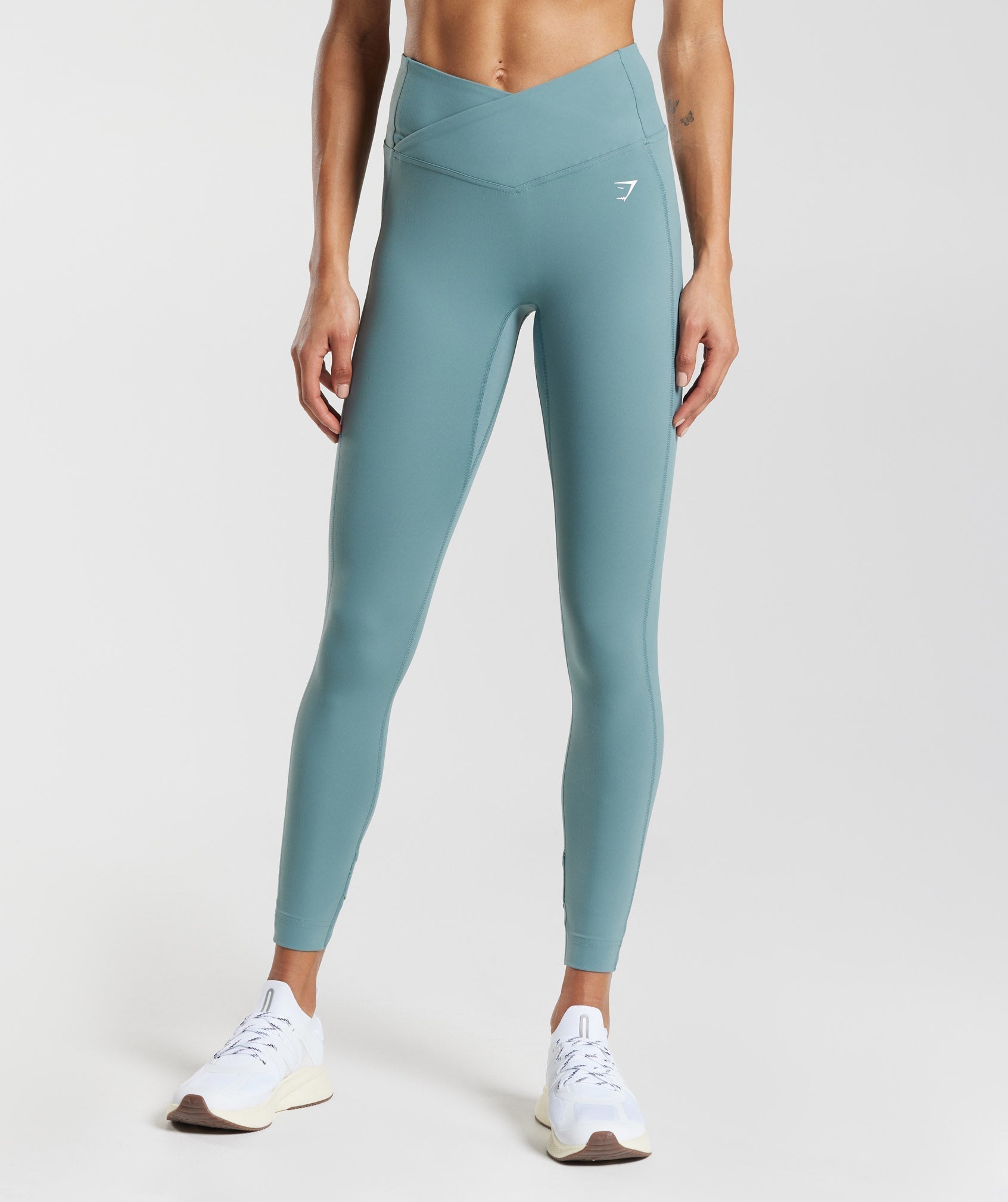 Crossover Leggings in Thunder Blue - view 1