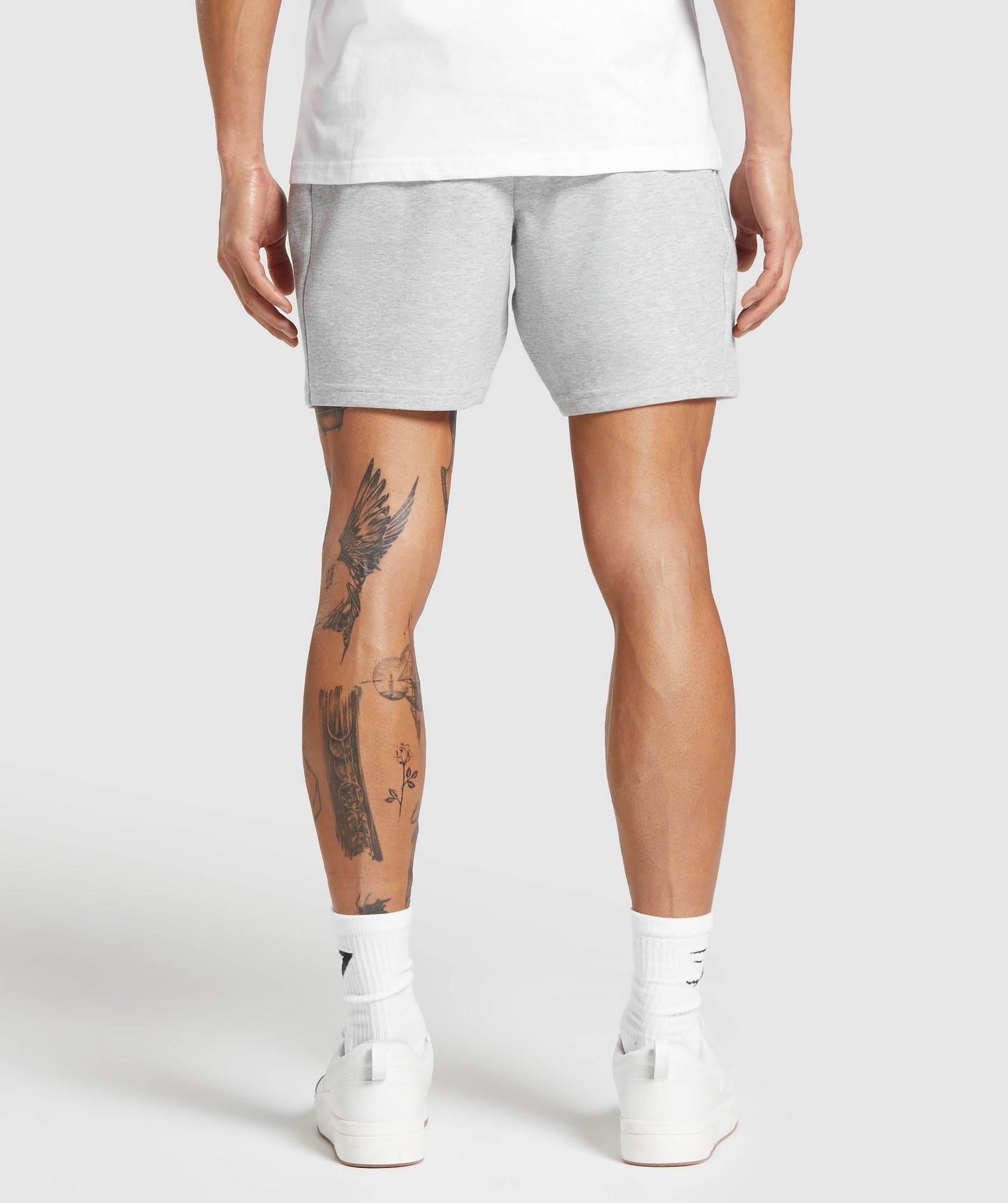 Interlock Tech 6" Shorts in Light Grey Core Marl - view 2