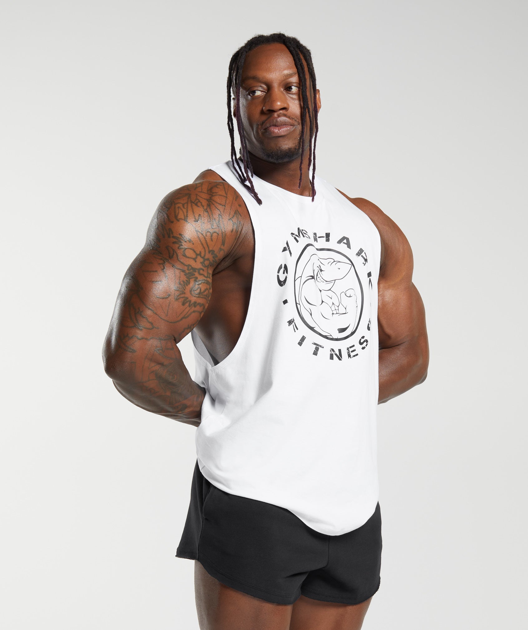 Legacy Drop Arm Tank in White - view 3