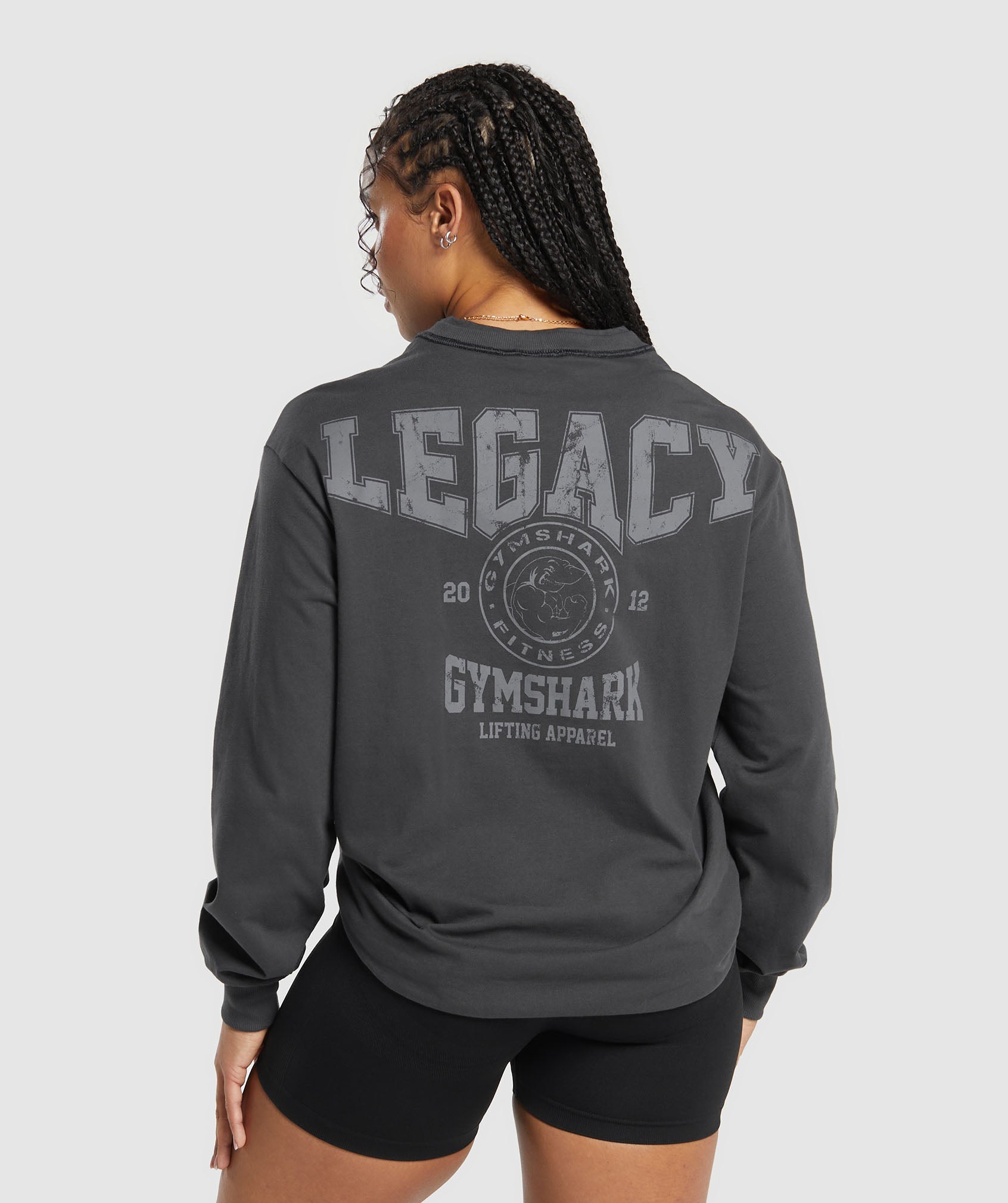 Legacy Long Sleeve Top in Asphalt Grey - view 1