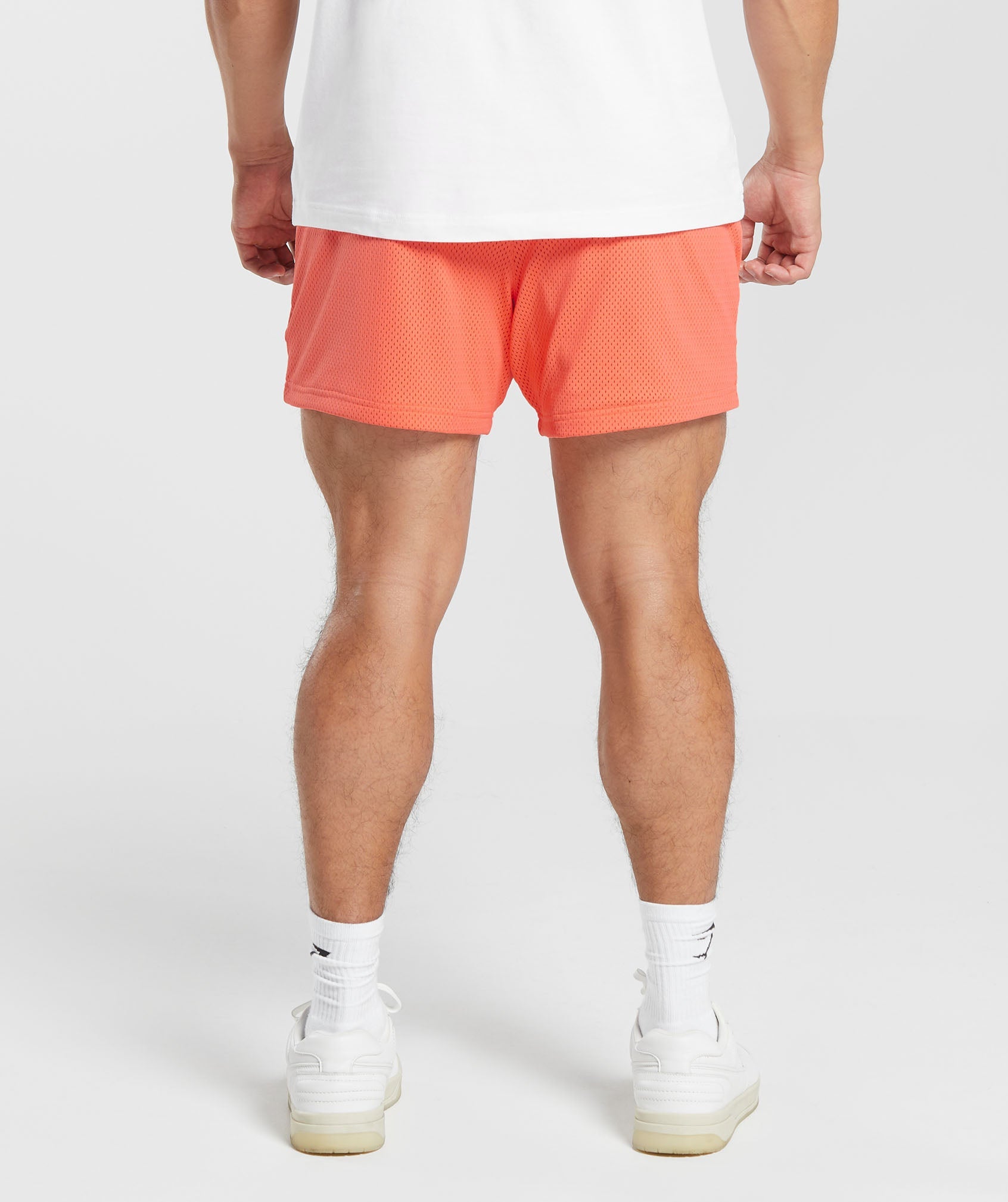 Lifting Club Mesh 5" Shorts in Solstice Orange - view 2