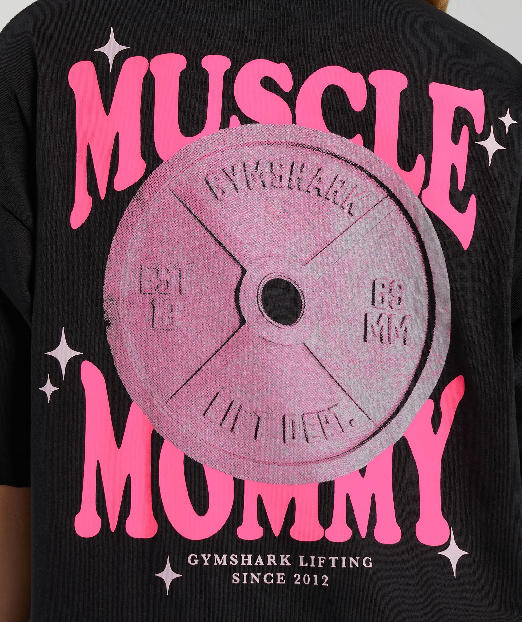 Muscle Mommy Graphic Boyfriend Fit  T-Shirt in Black - view 5