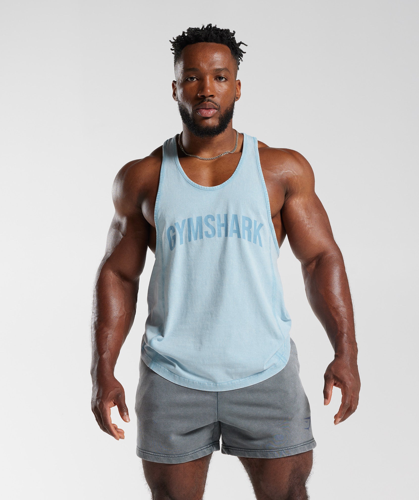 Power Washed Stringer in Ozone Blue - view 1