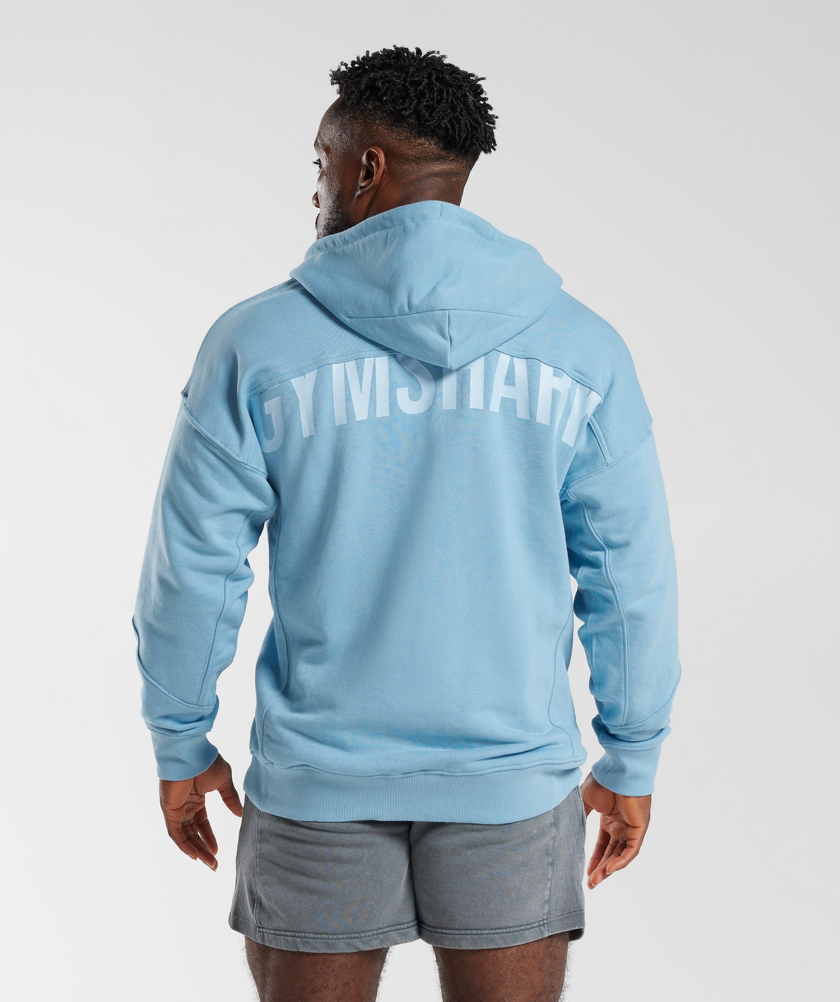 Power Zip Hoodie in Ozone Blue - view 2