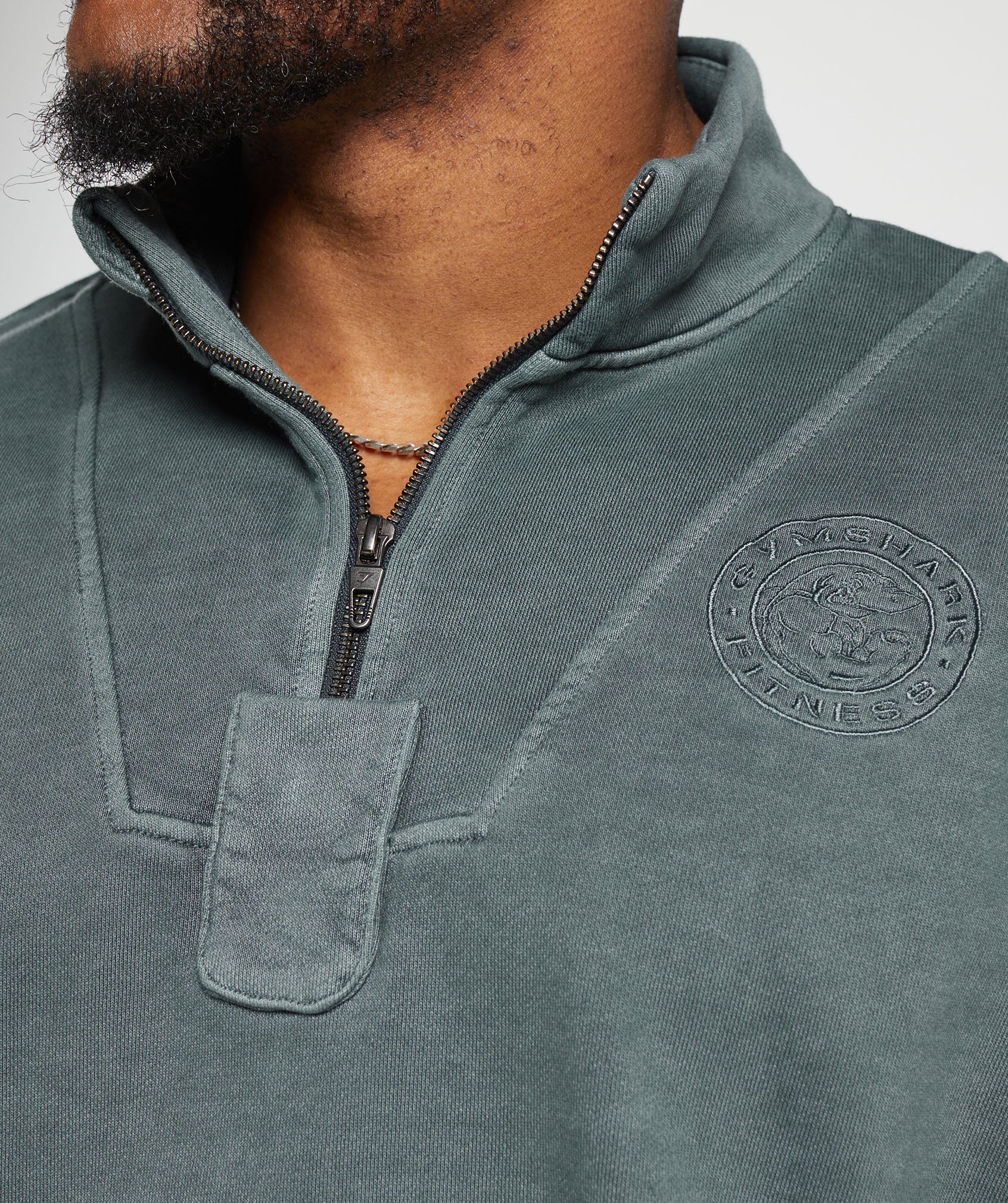 Premium Legacy 1/4 Zip in Cargo Teal - view 5