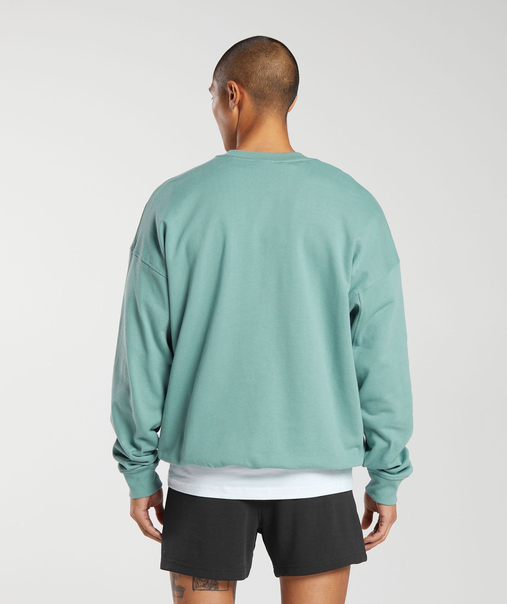 Rest Day Essential Crew in Duck Egg Blue - view 2