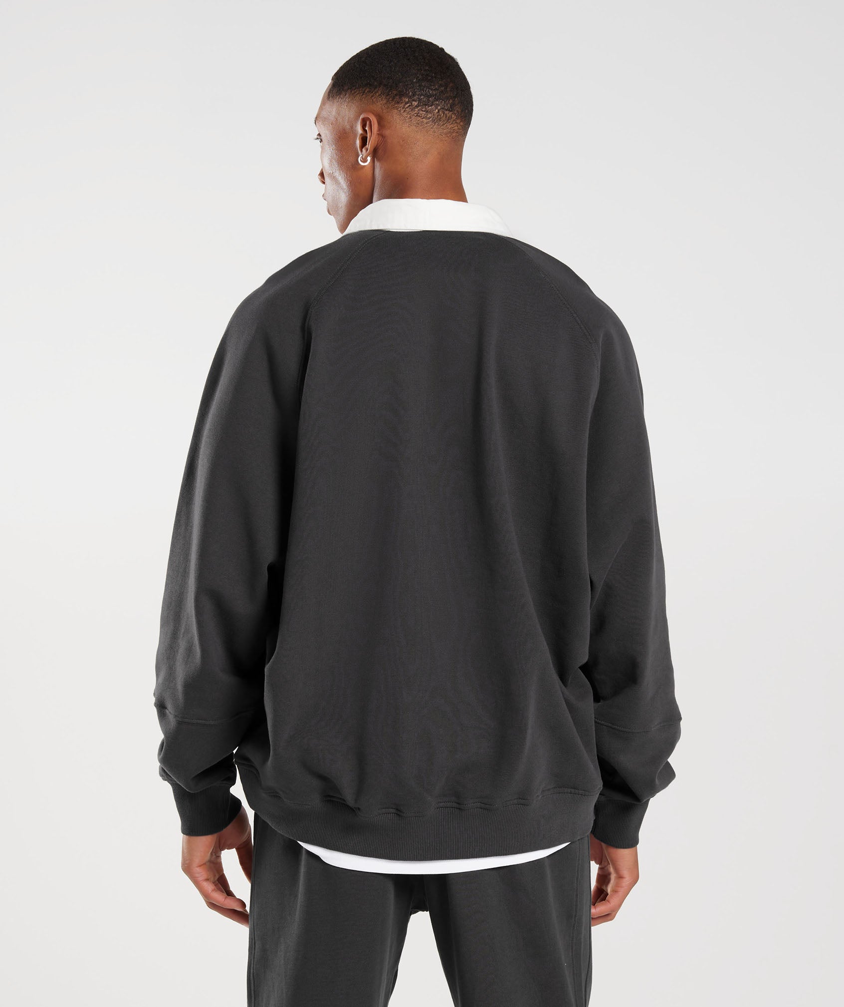 Rest Day Essentials Sweat Polo in Onyx Grey - view 2