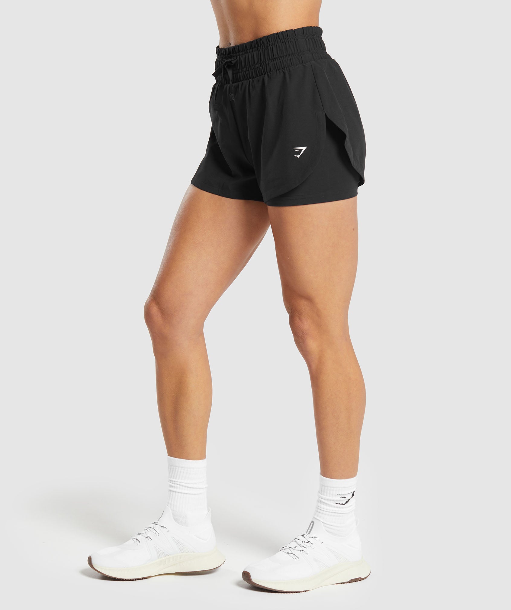 Running 2 In 1 Shorts- Black in null - view 3