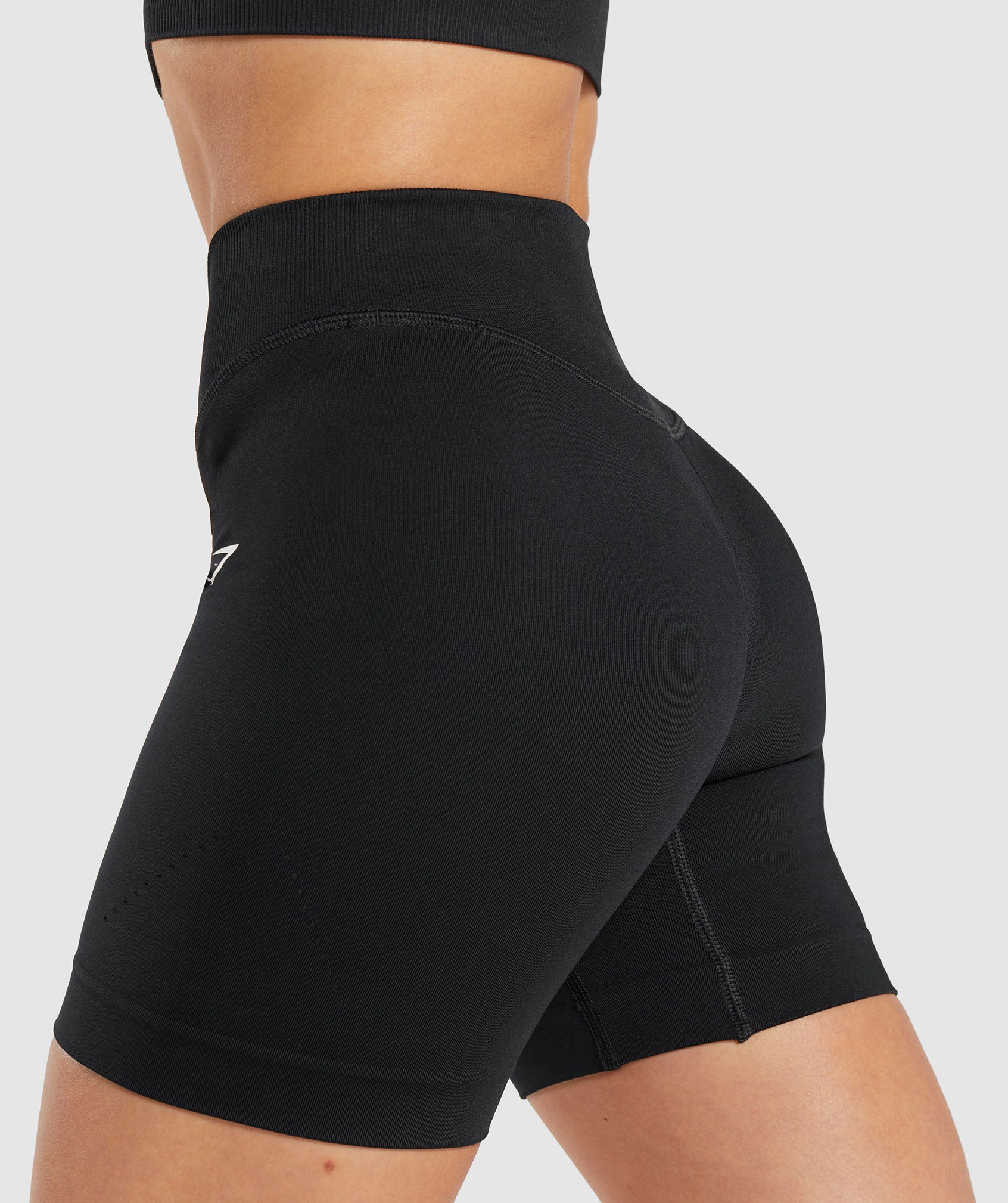Sweat Seamless Shorts in Black - view 5