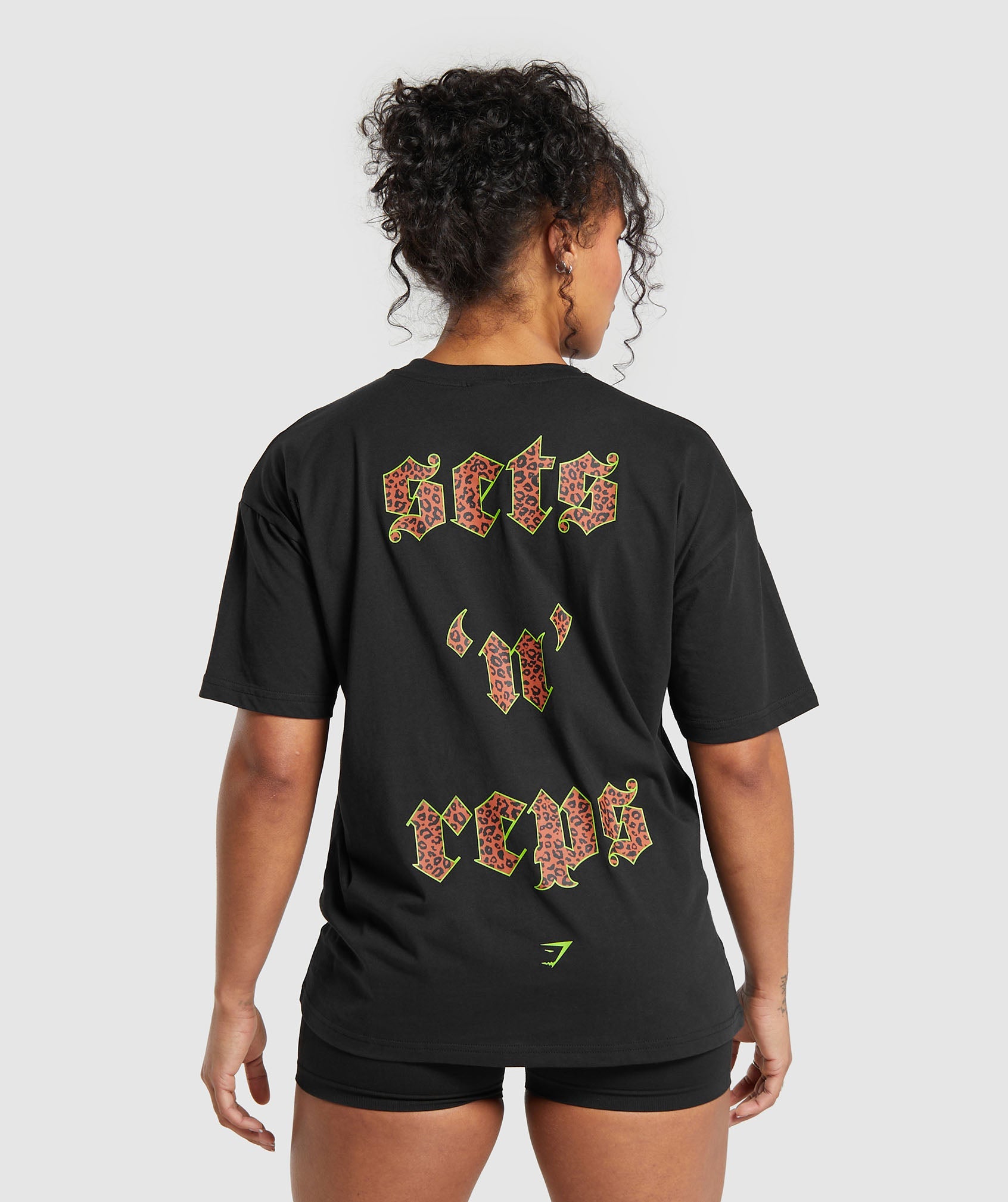 Set n Reps Oversized T-Shirt in Black - view 1