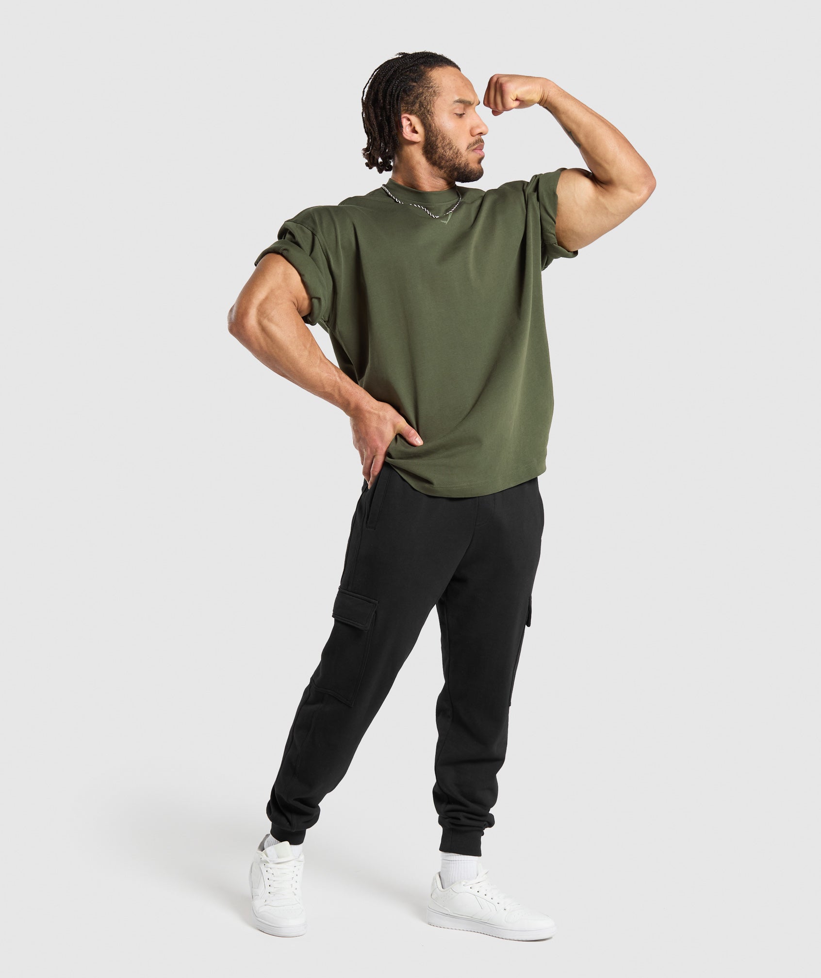 Sets N Reps T-Shirt in Winter Olive - view 4