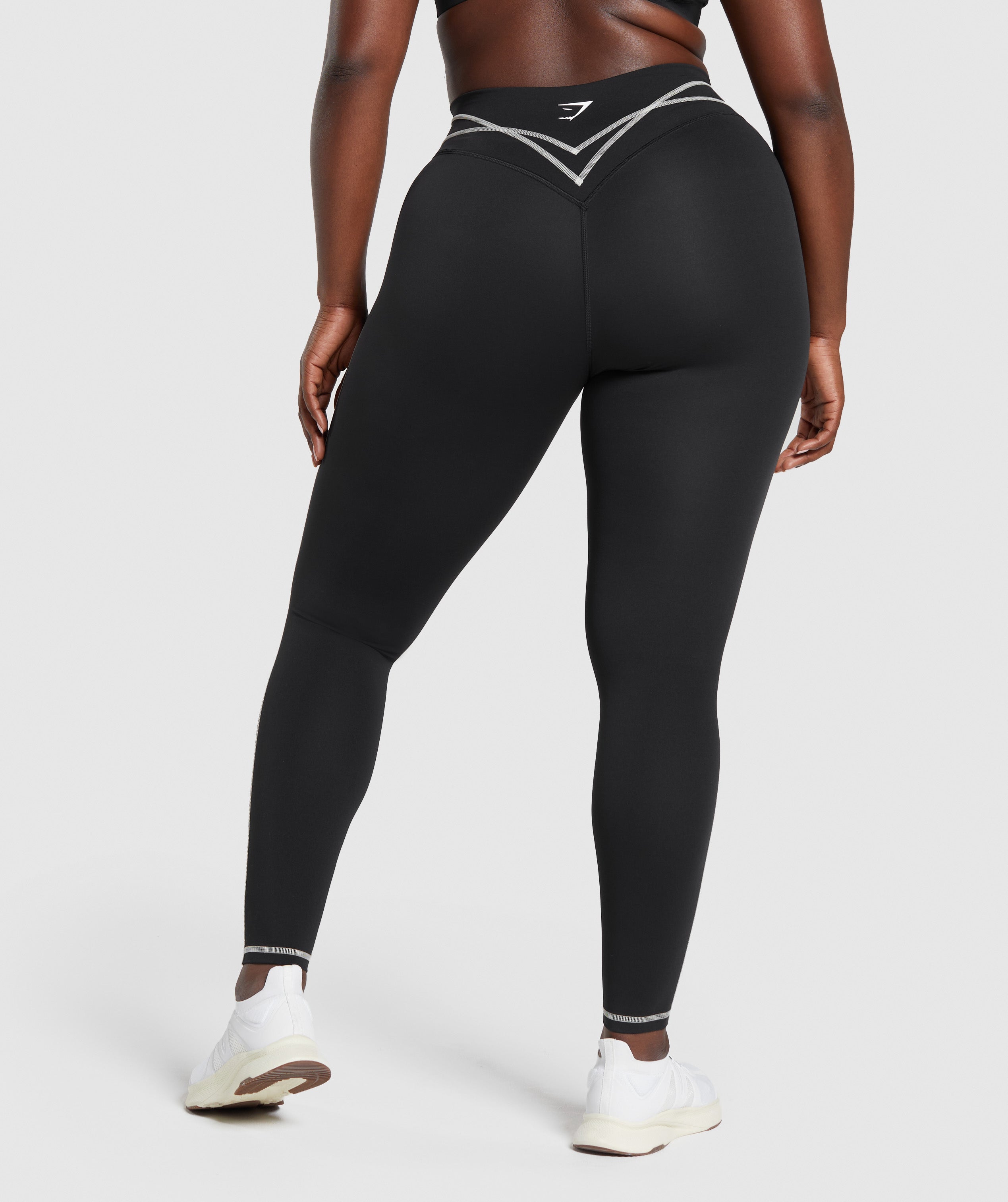 Stitch Feature Leggings in Black - view 5