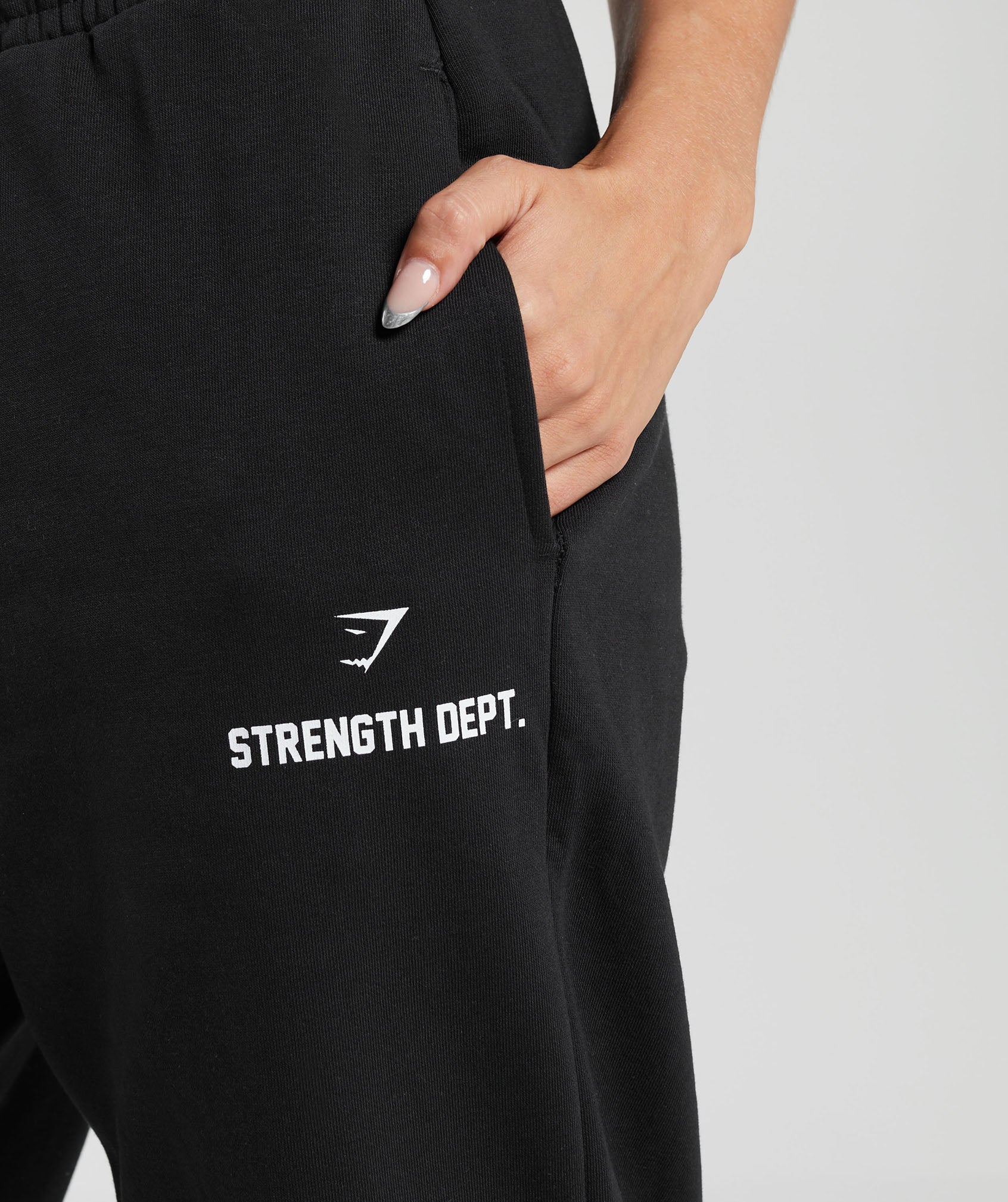 Strength Department Graphic Joggers in Black - view 6