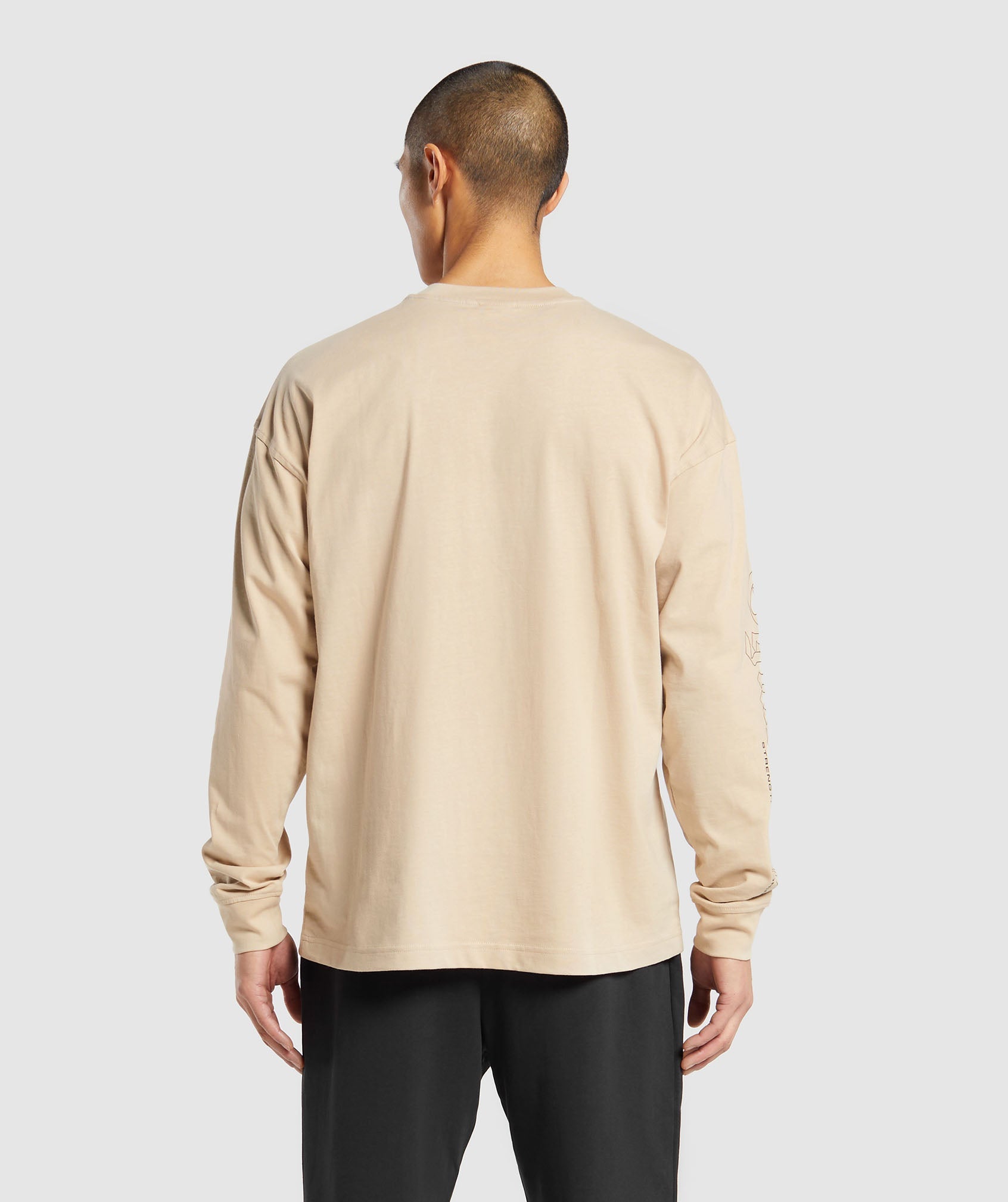 Strength and Conditioning Long Sleeve T-Shirt in Vanilla Beige - view 2