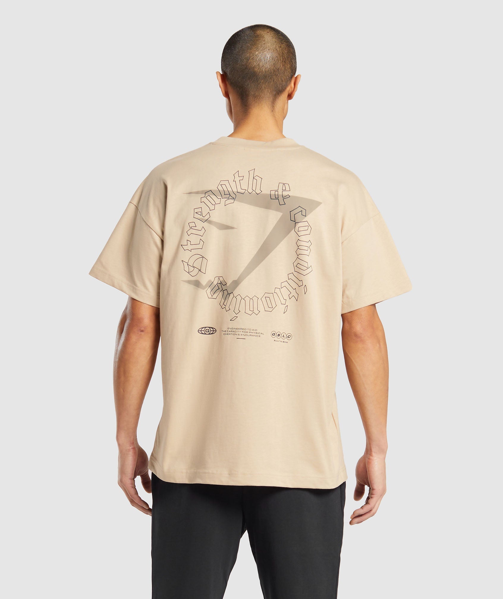 Strength and Conditioning T-Shirt in Vanilla Beige - view 1