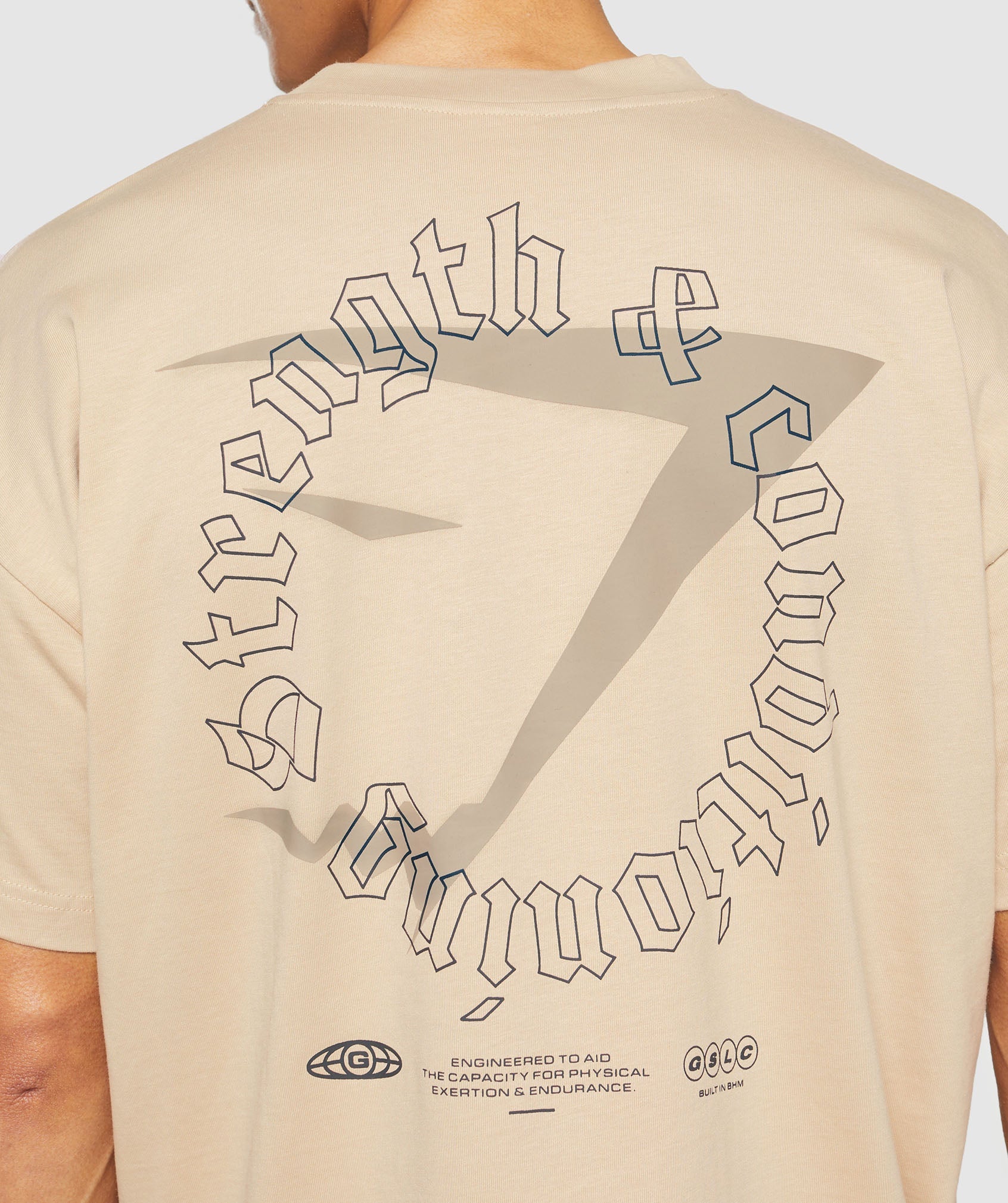 Strength and Conditioning T-Shirt in Vanilla Beige - view 5