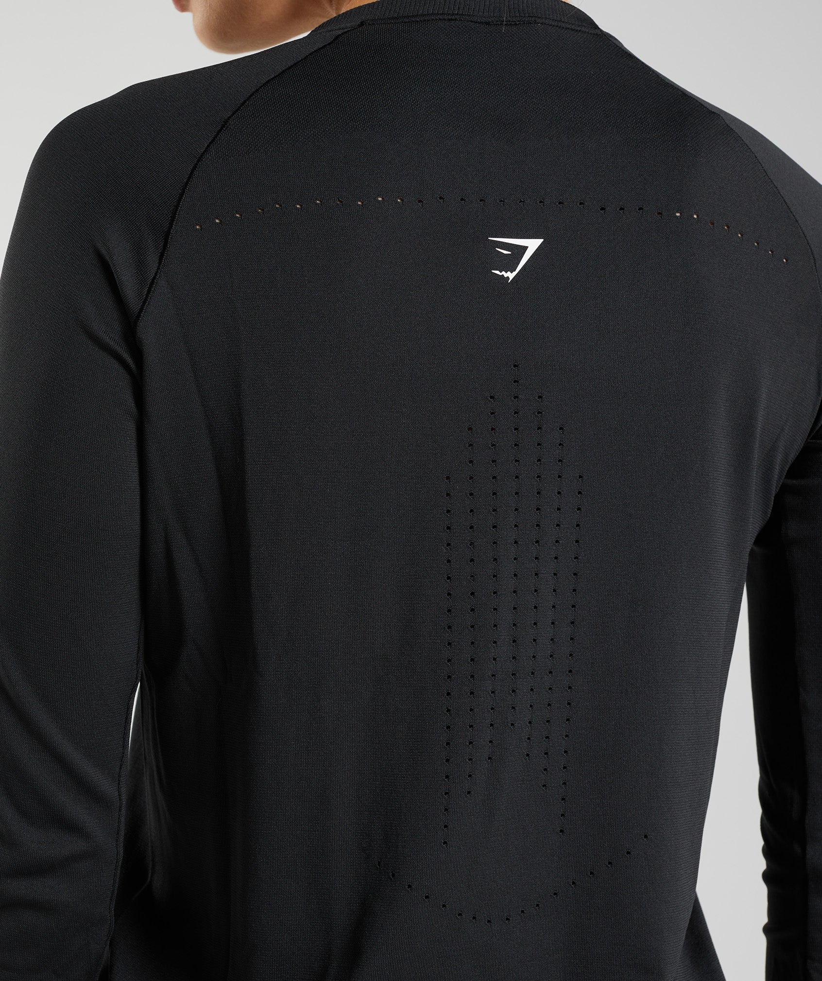 Sweat Seamless Long Sleeve Top in Black - view 6