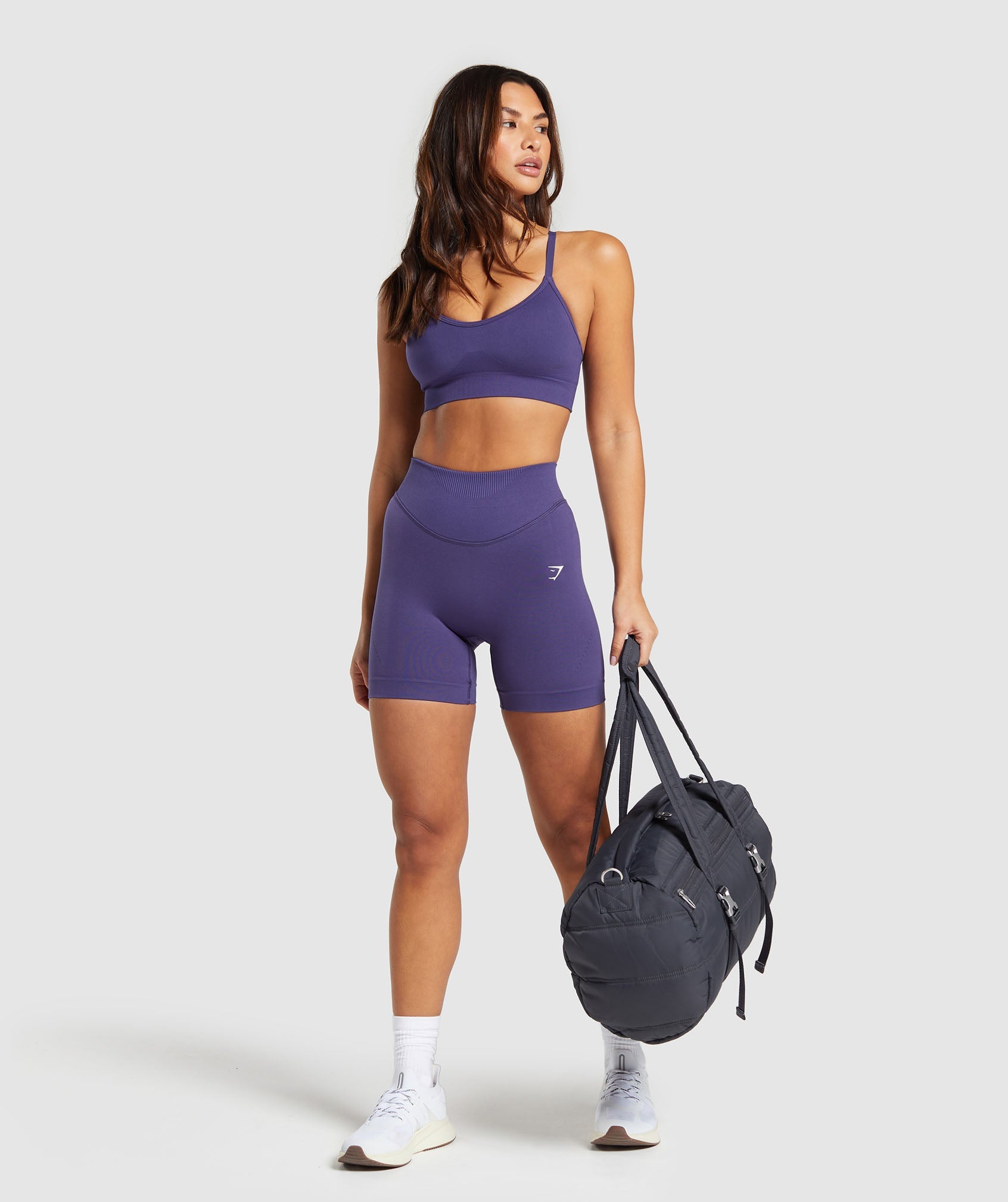 Sweat Seamless Shorts in Galaxy Purple - view 5