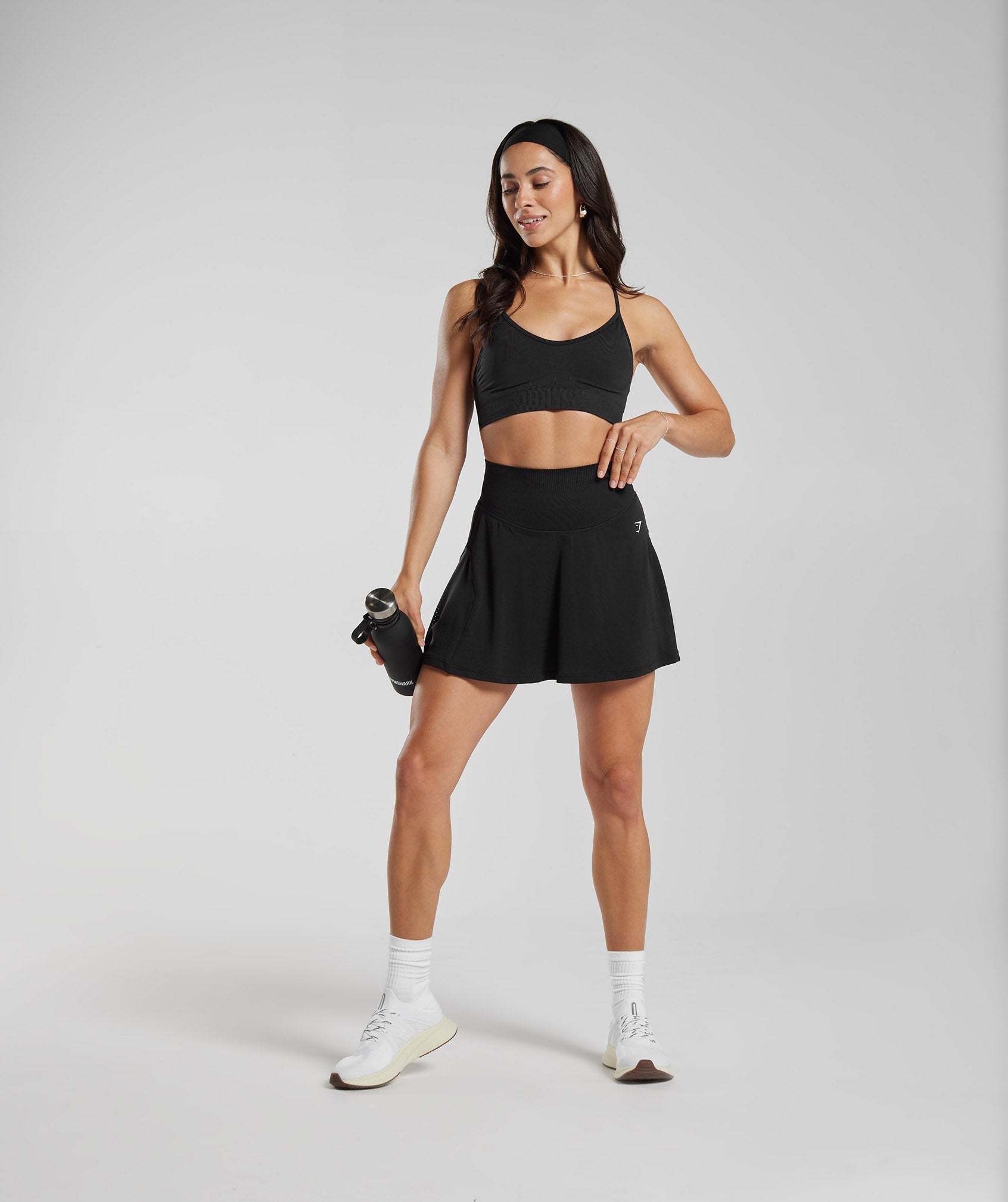 Sweat Seamless Skort in Black - view 4