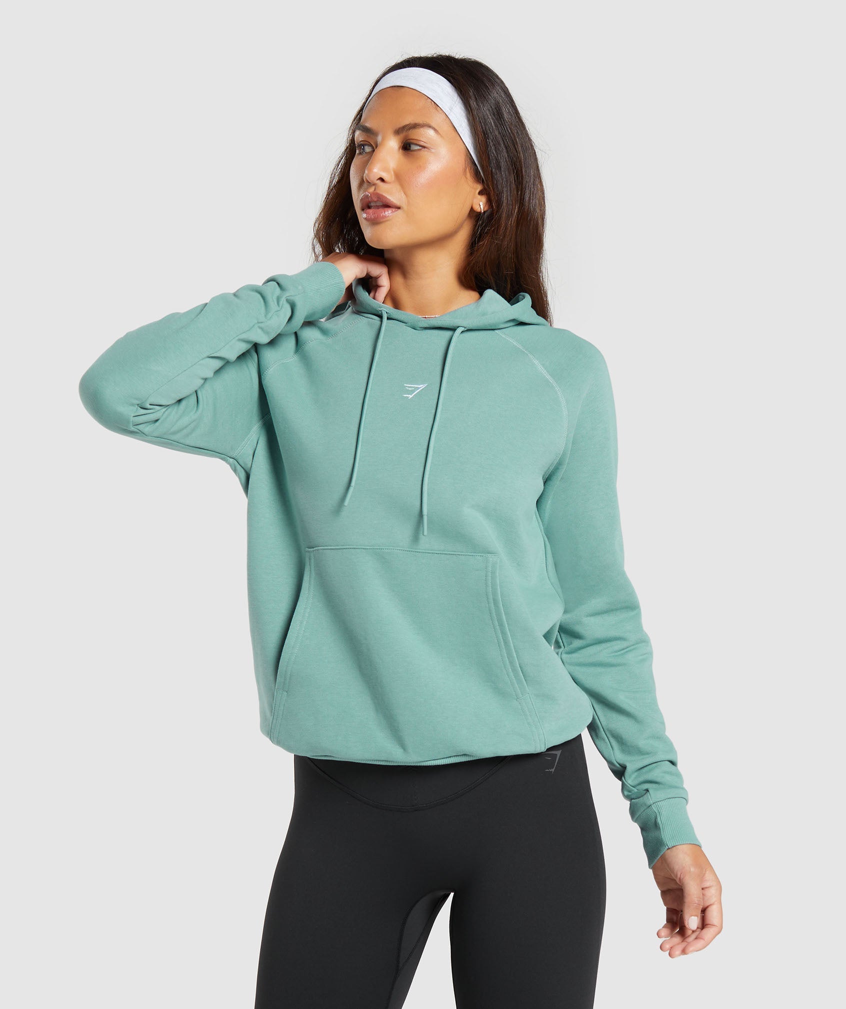 Training Hoodie in Duck Egg Blue - view 1