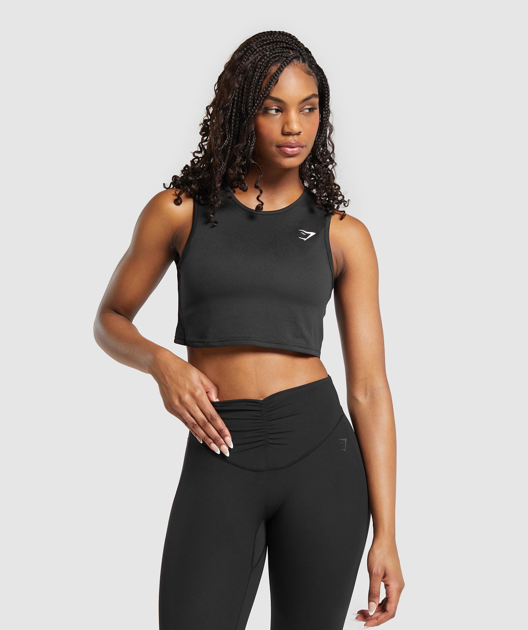 Training Crop Tank in Black ist nicht auf Lager