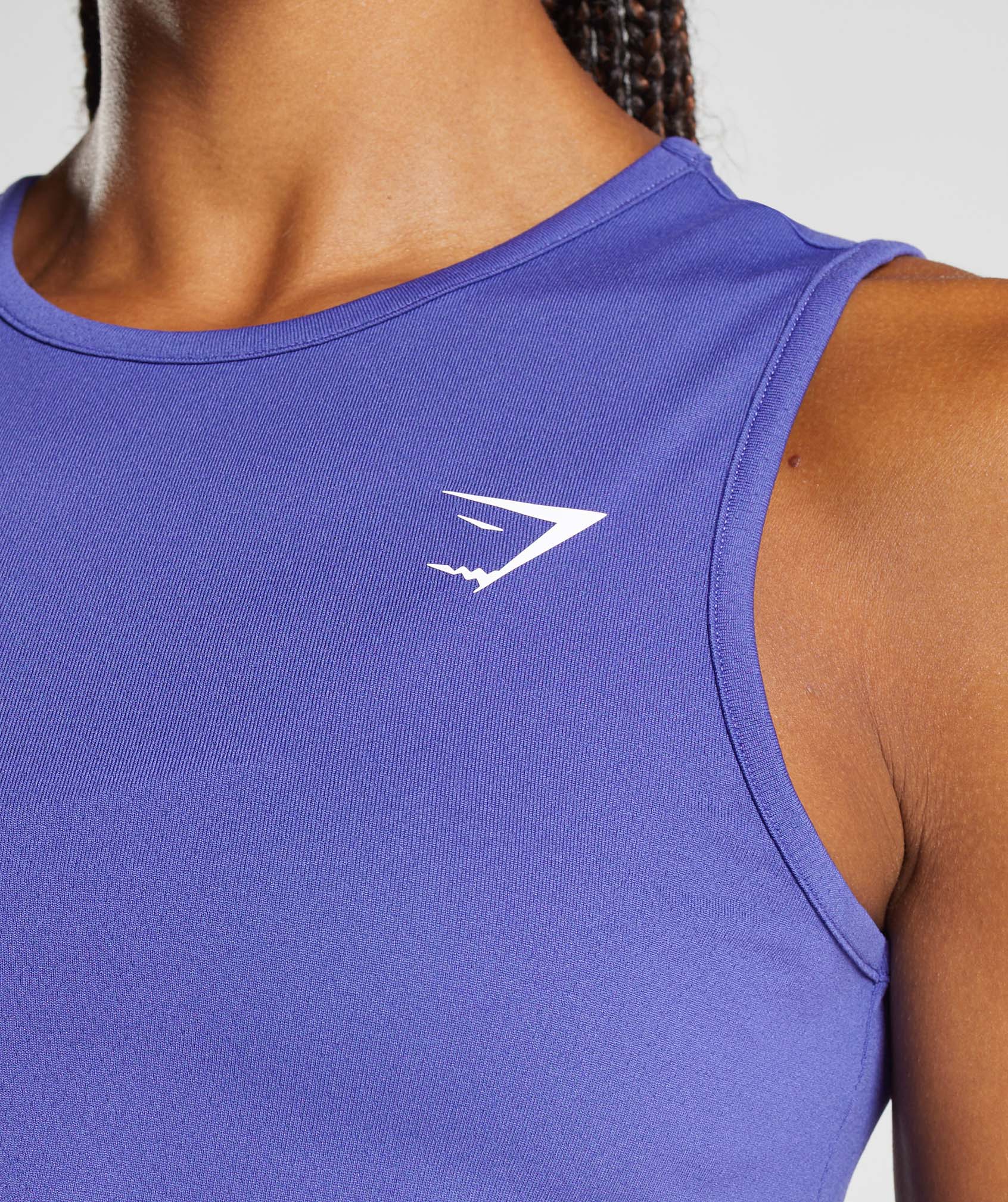 Training Crop Tank in Liberty Purple - view 3