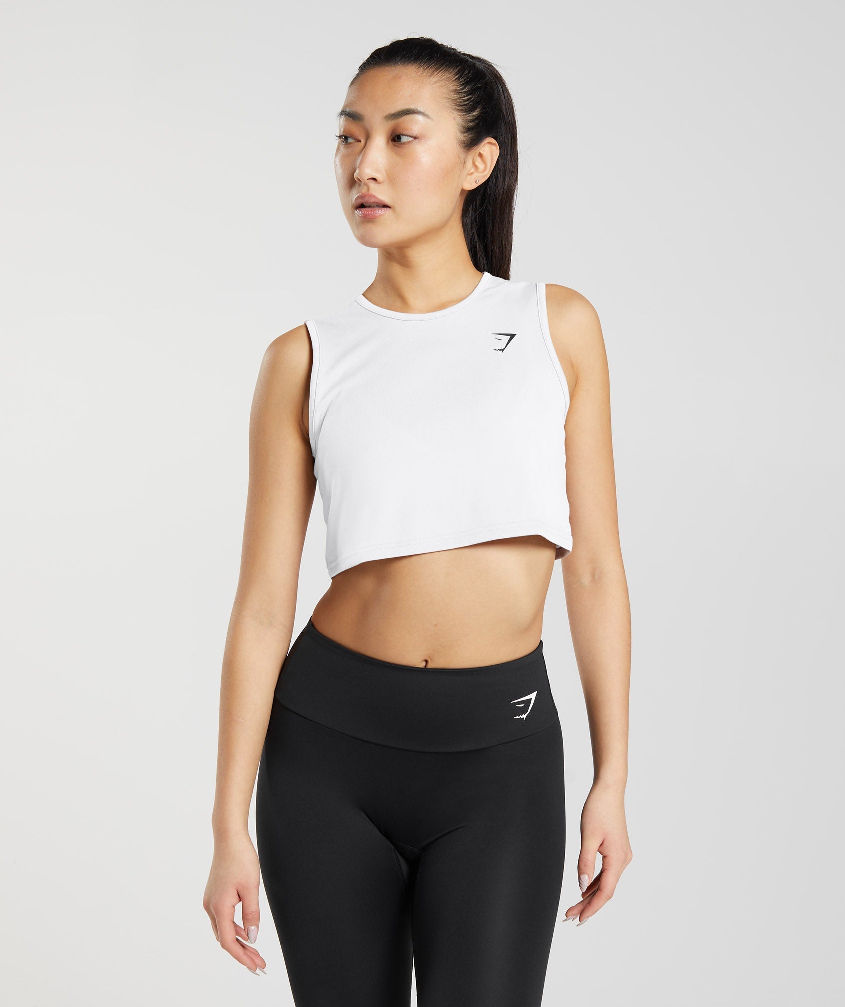 Training Crop Tank in White ist nicht auf Lager