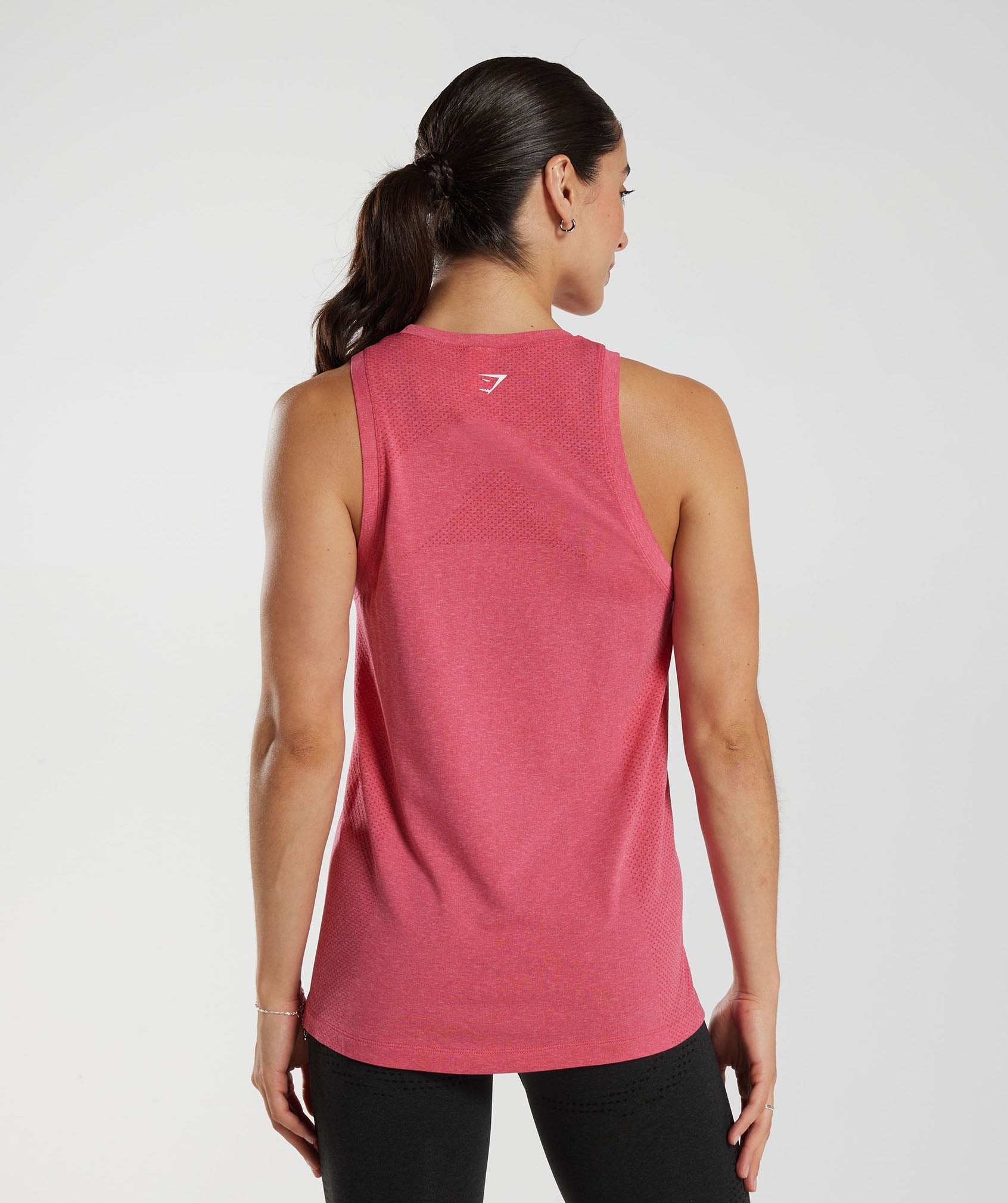 Vital Seamless 2.0 Light Tank in Bright Fuchsia Marl - view 2