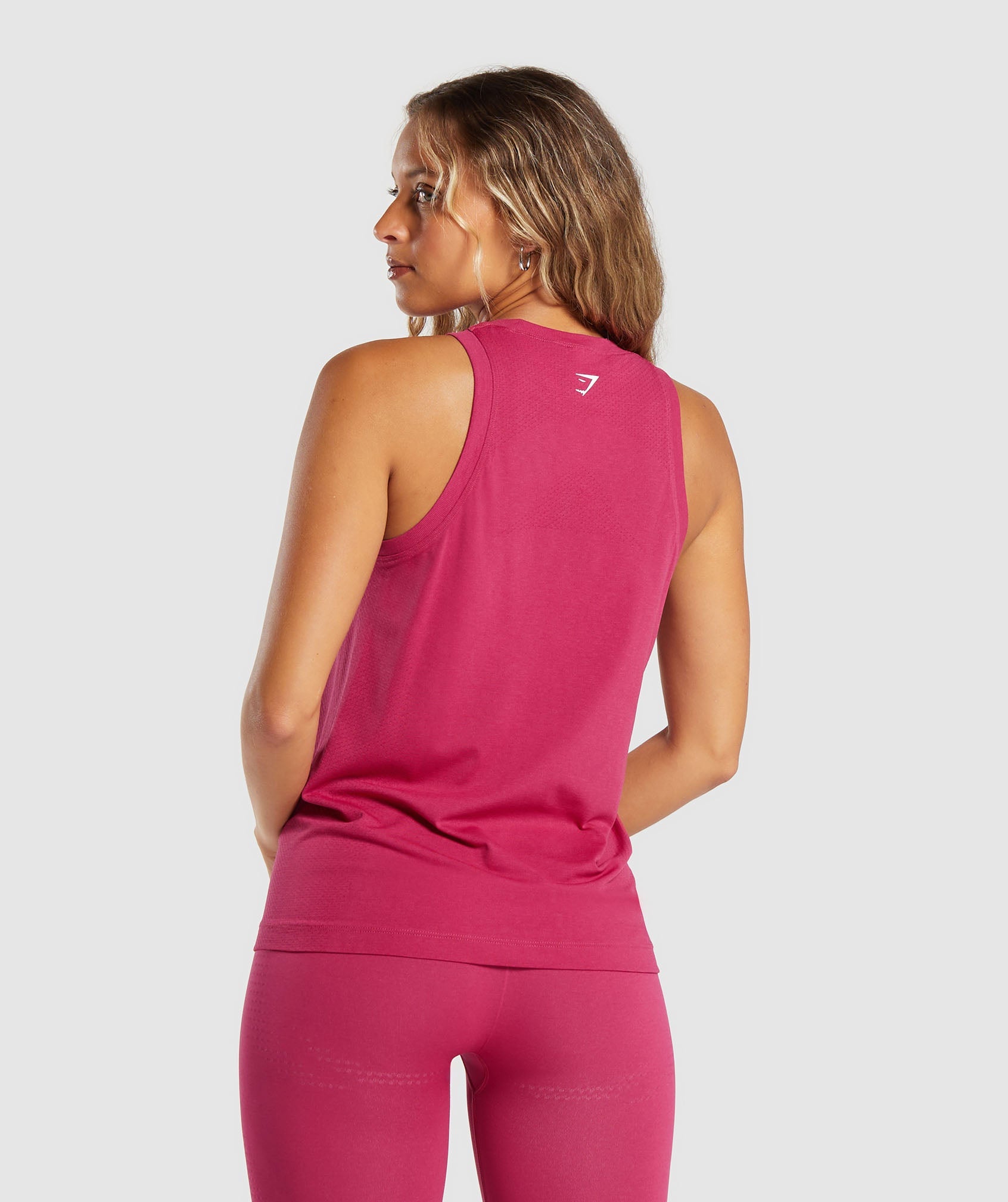 Vital Seamless 2.0 Light Tank in Vintage Pink/Marl - view 2