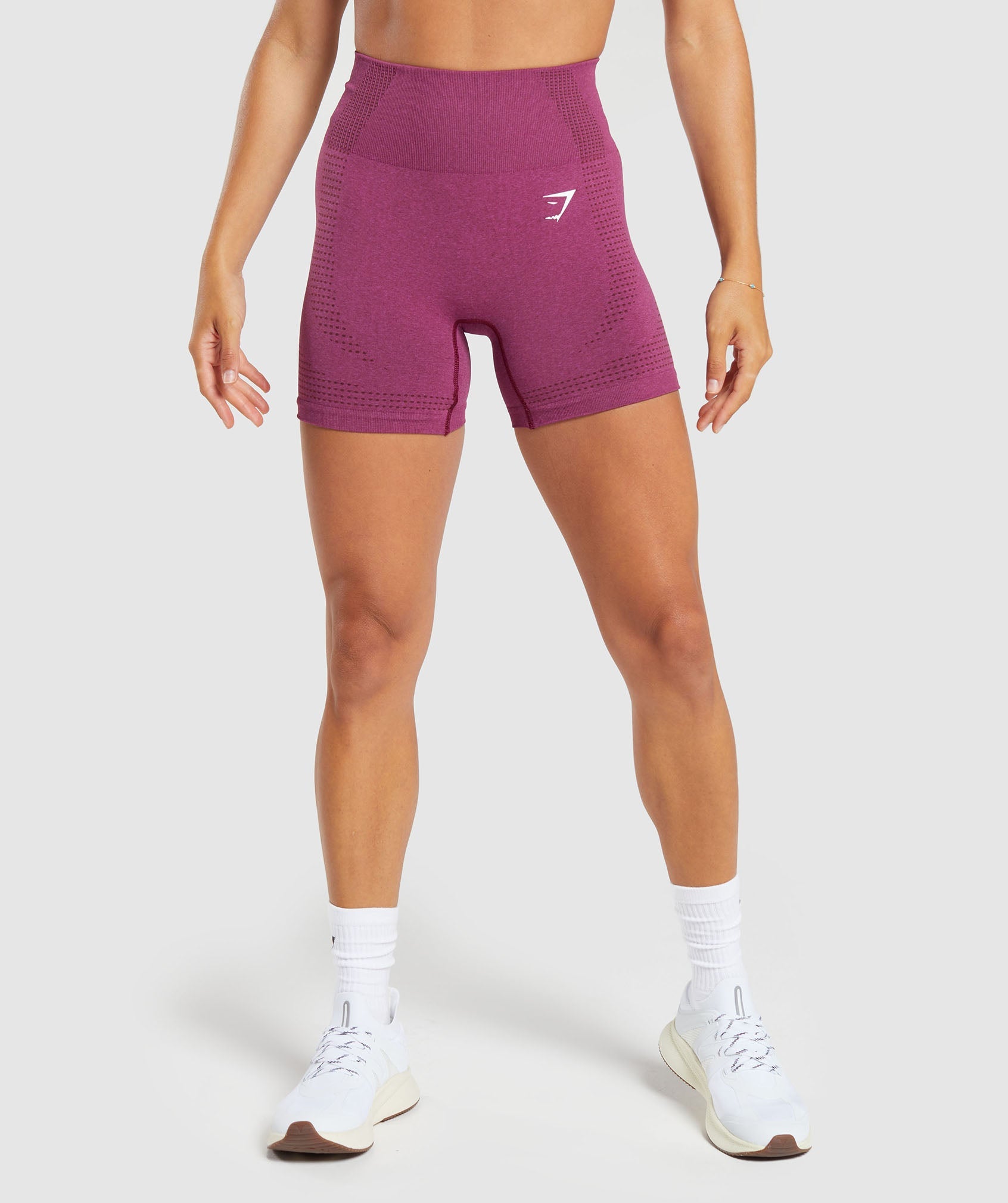 Women's Athletic Shorts - Compression Fit in Red