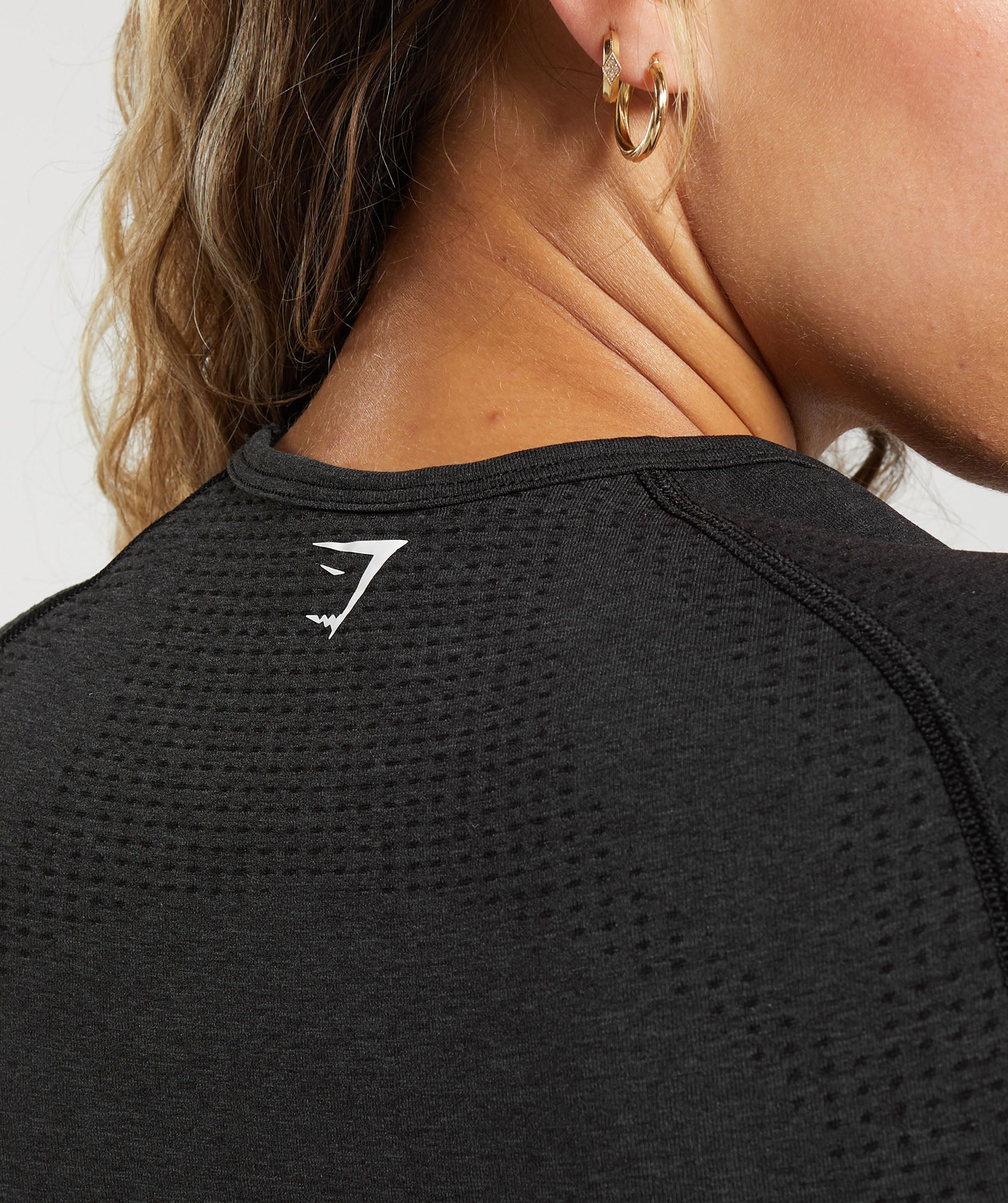 Vital Seamless T-Shirt in Black Marl - view 6