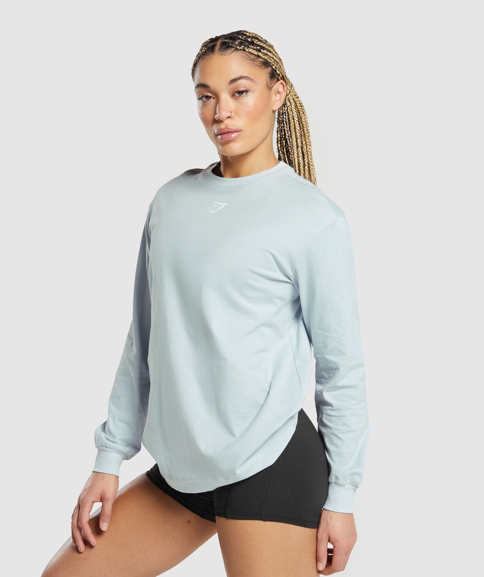 Weightlifting Long Sleeve Top in Fresh Blue - view 3