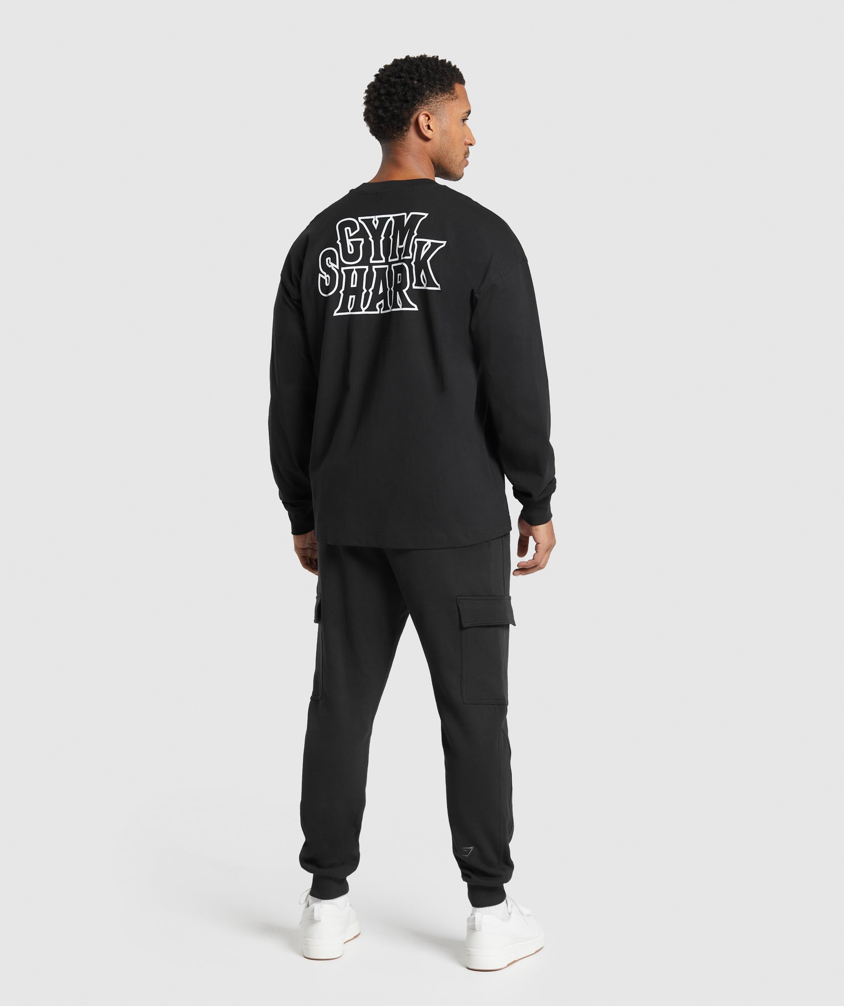 Stacked Long Sleeve T-Shirt in Black - view 4