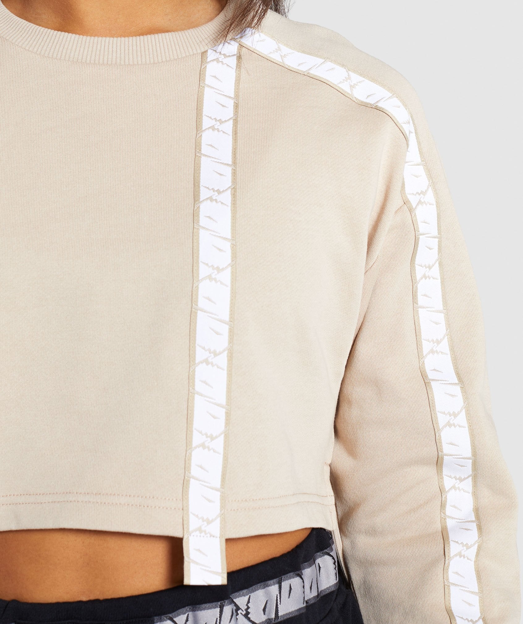 24/7 Cropped Sweater in Sand - view 6