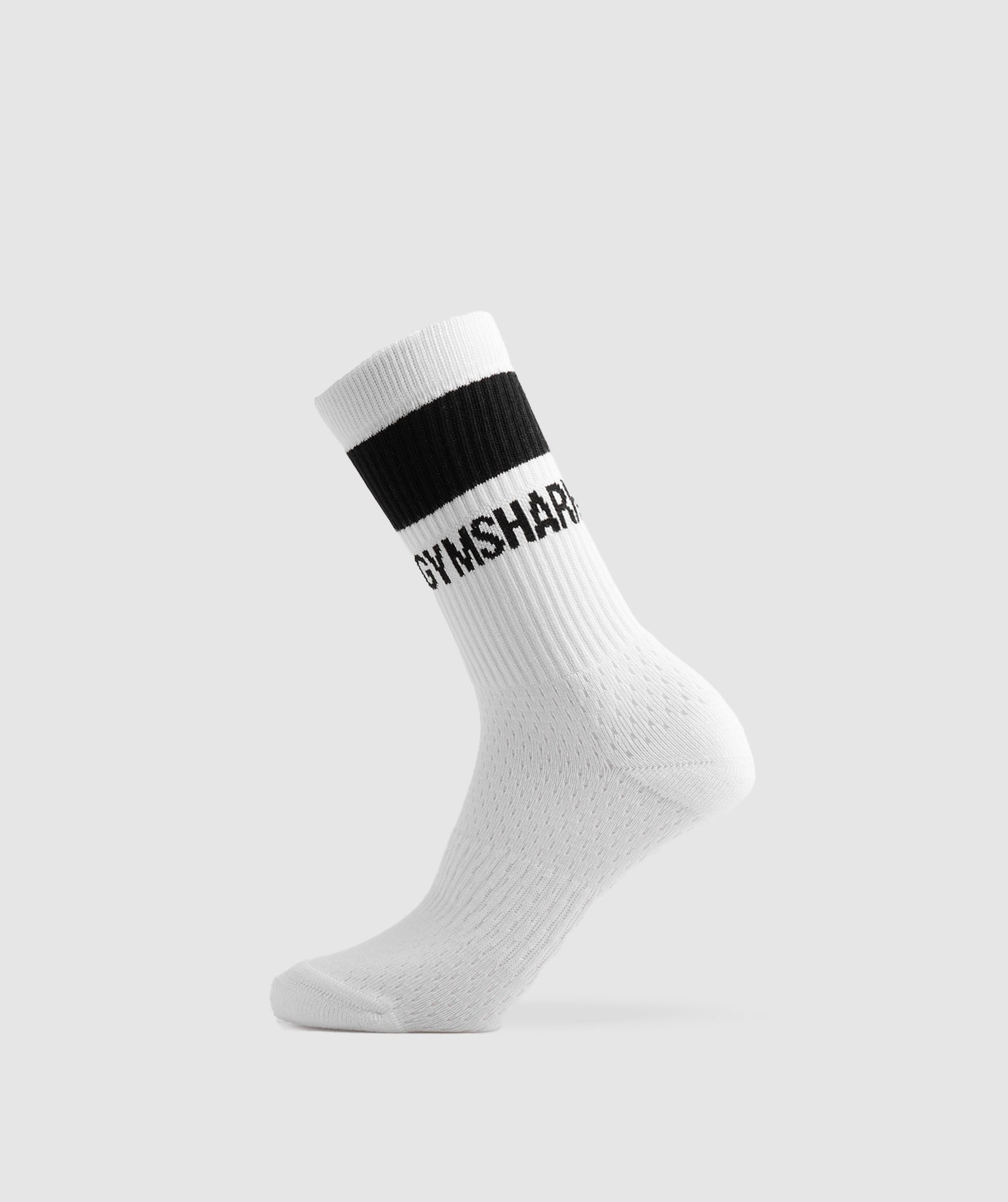 Crew Socks 1pk in White - view 1