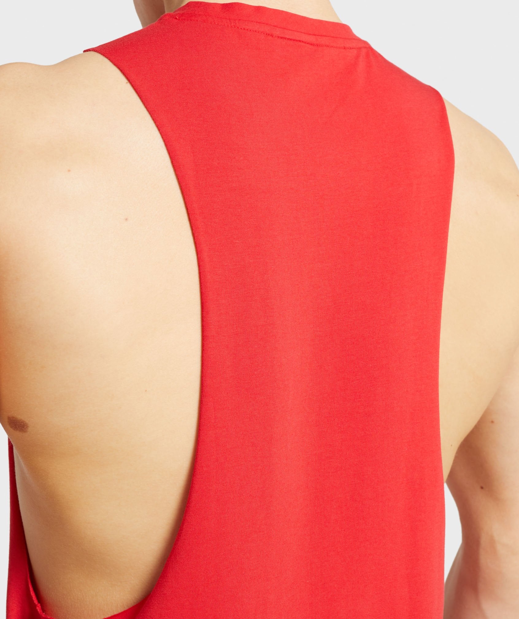 Apex Drop Armhole Tank in Red - view 5