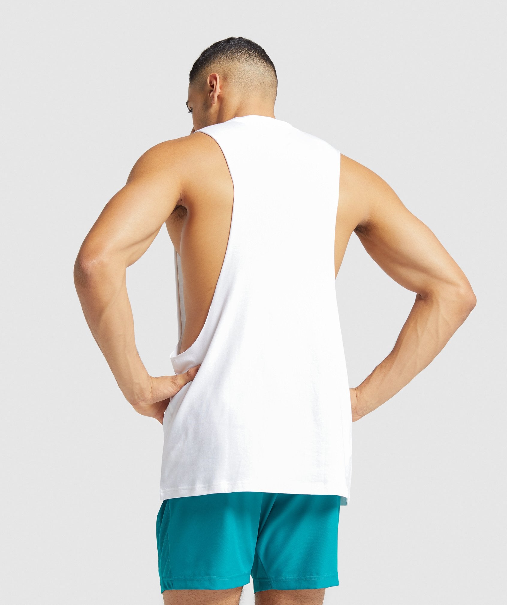 Apex Drop Armhole Tank in White - view 2