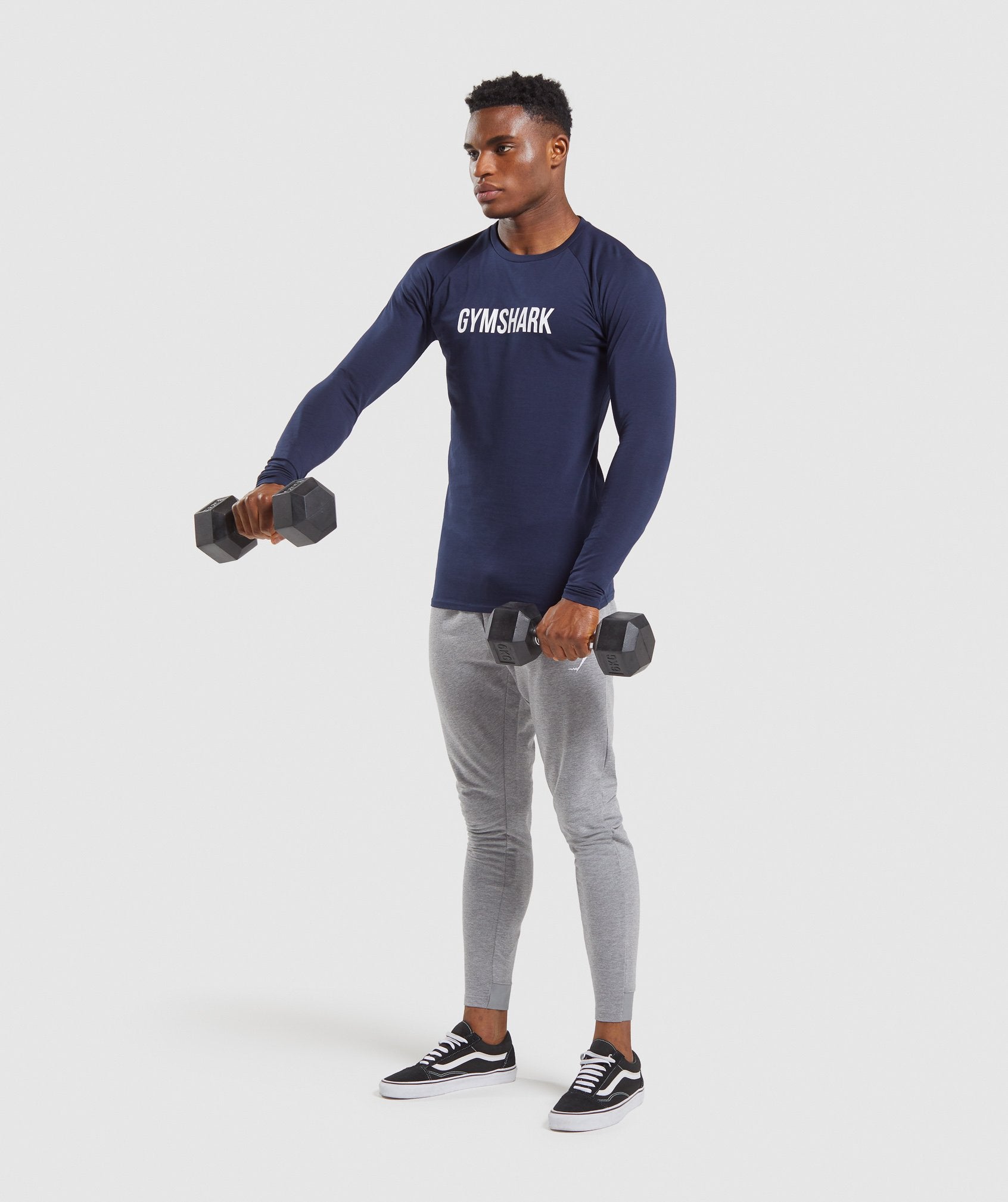 Apollo Long Sleeve T-Shirt in Dark Blue - view 4