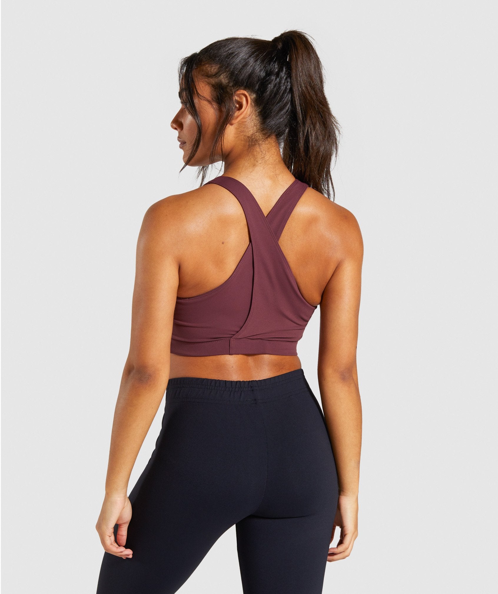 Ark Sports Bra in Berry Red - view 2