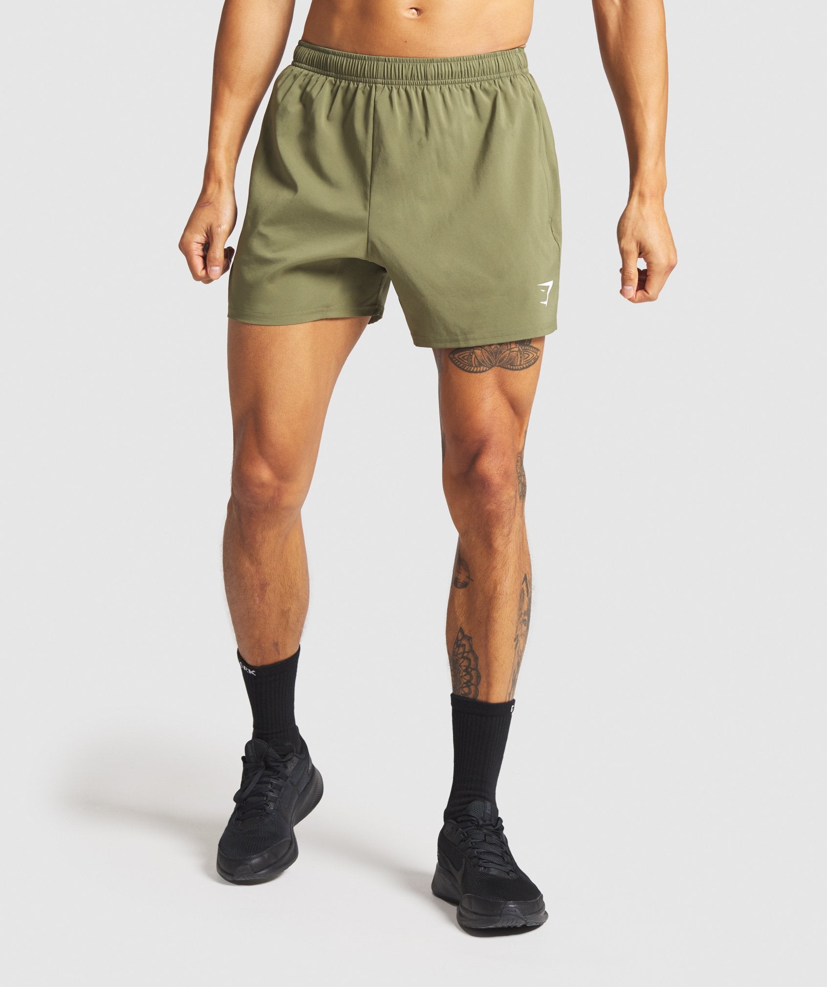 Arrival 5" Zip Pocket Shorts in Dark Green - view 1