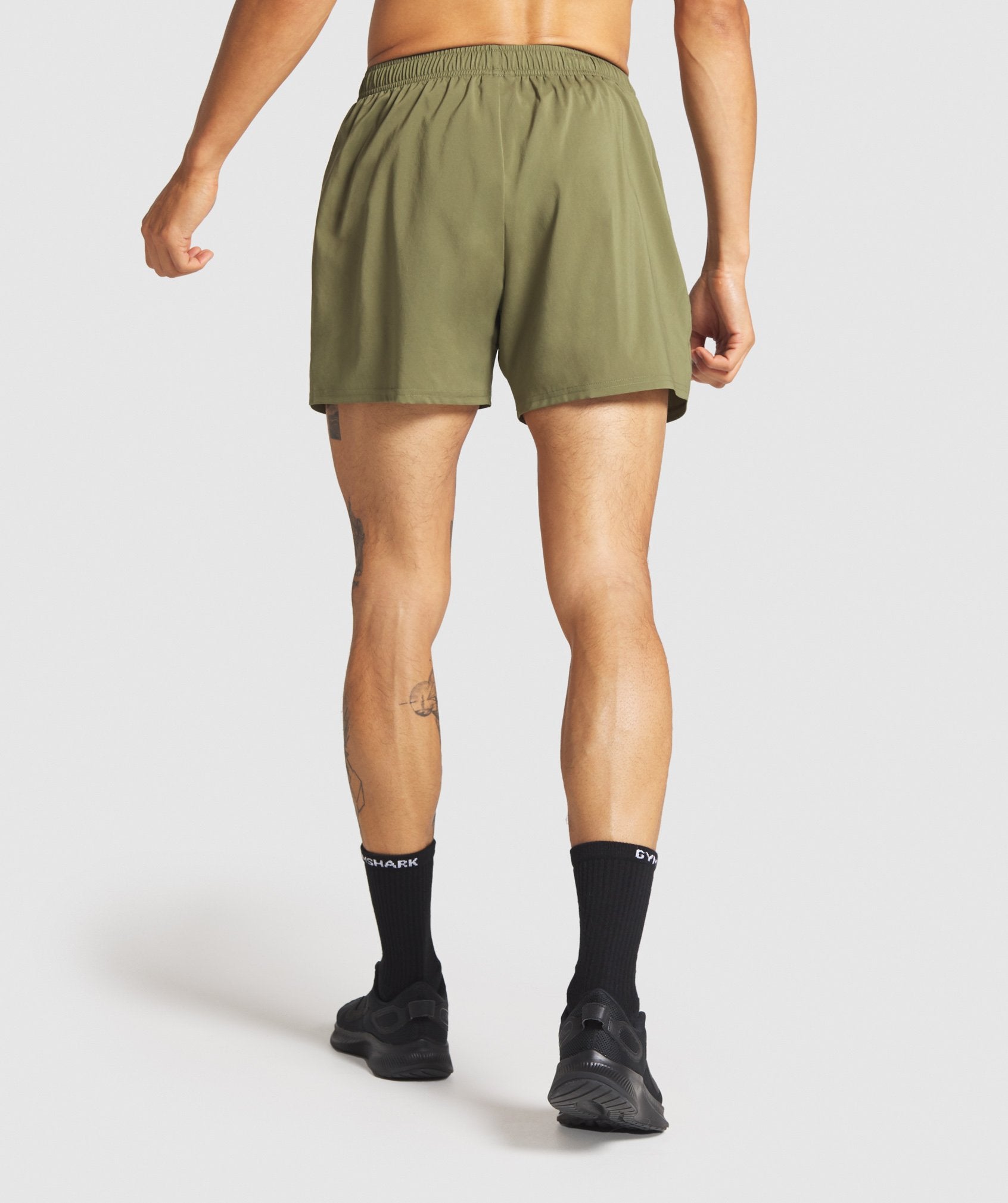 Arrival 5" Zip Pocket Shorts in Dark Green - view 3