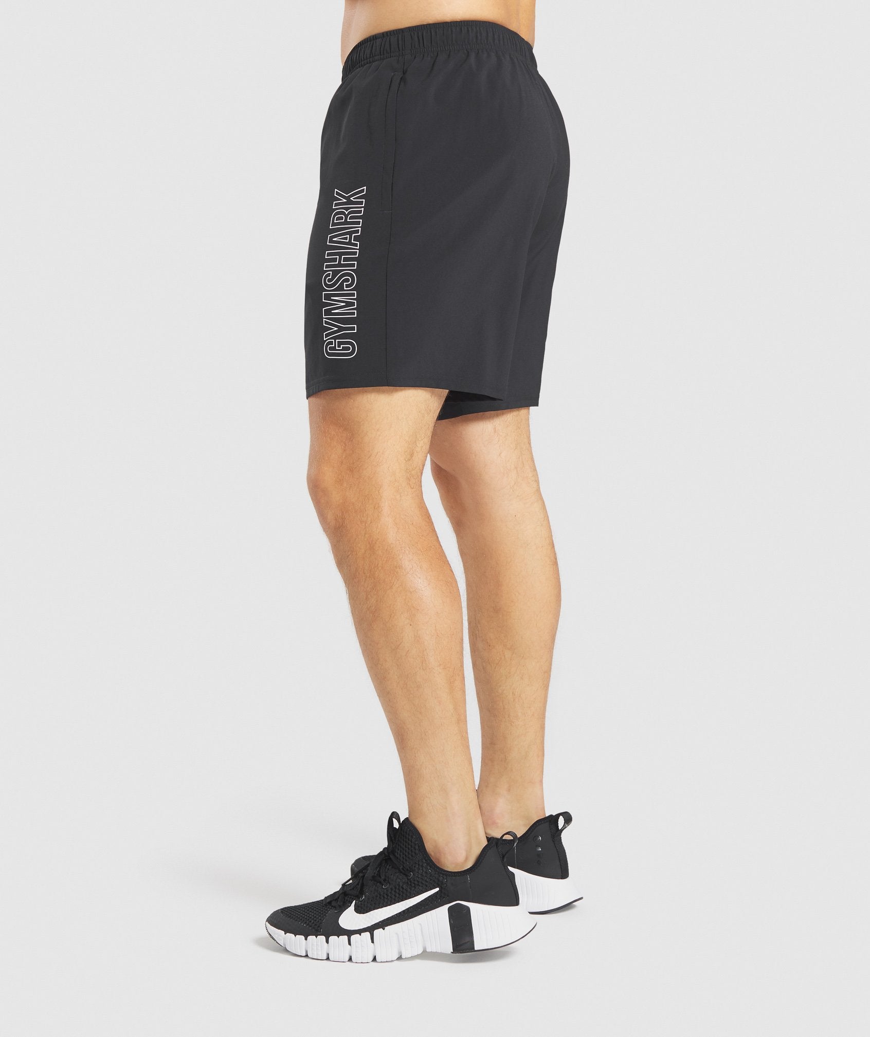 Arrival Graphic Shorts in Black