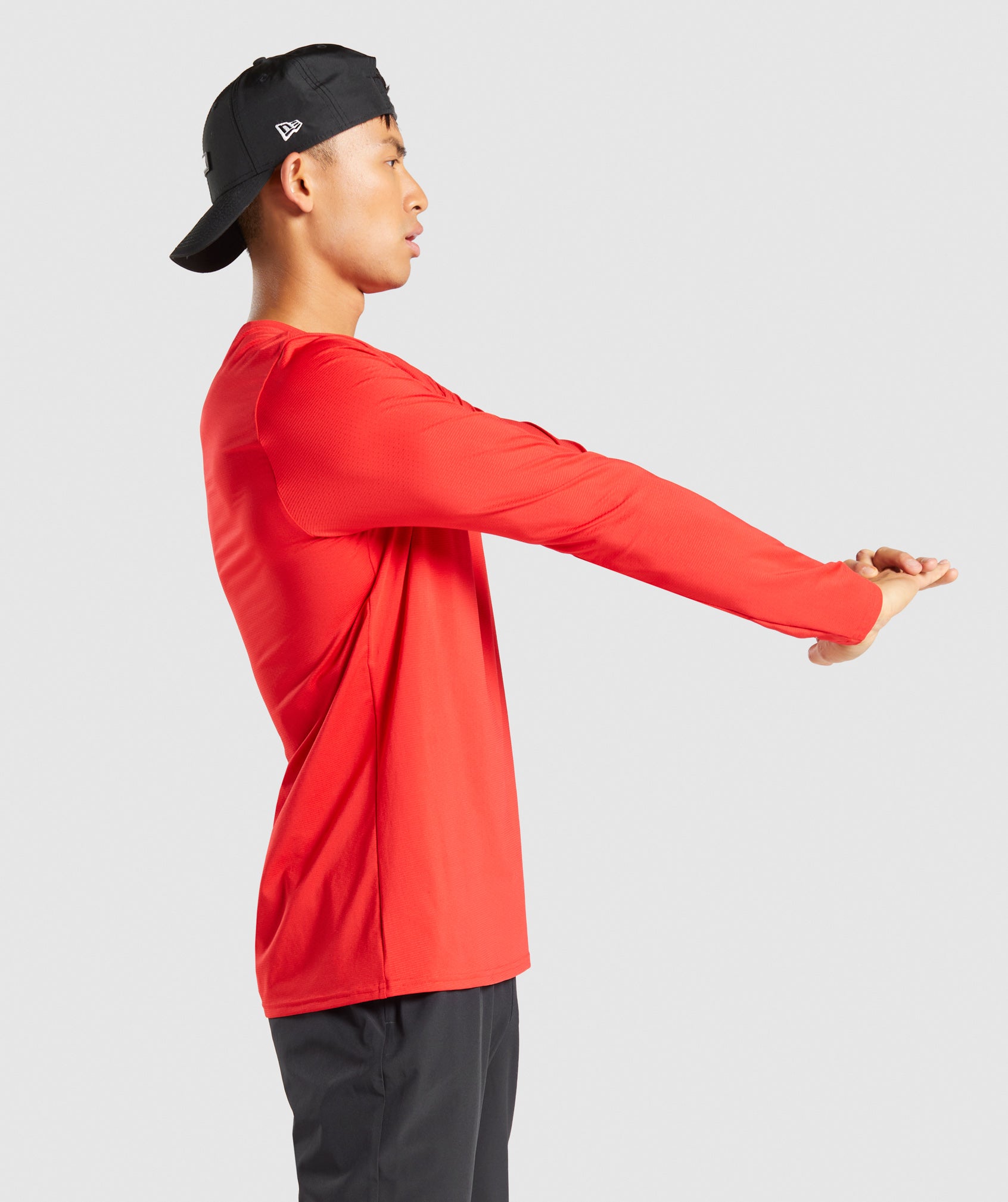 Arrival Long Sleeve Graphic T-Shirt in Red