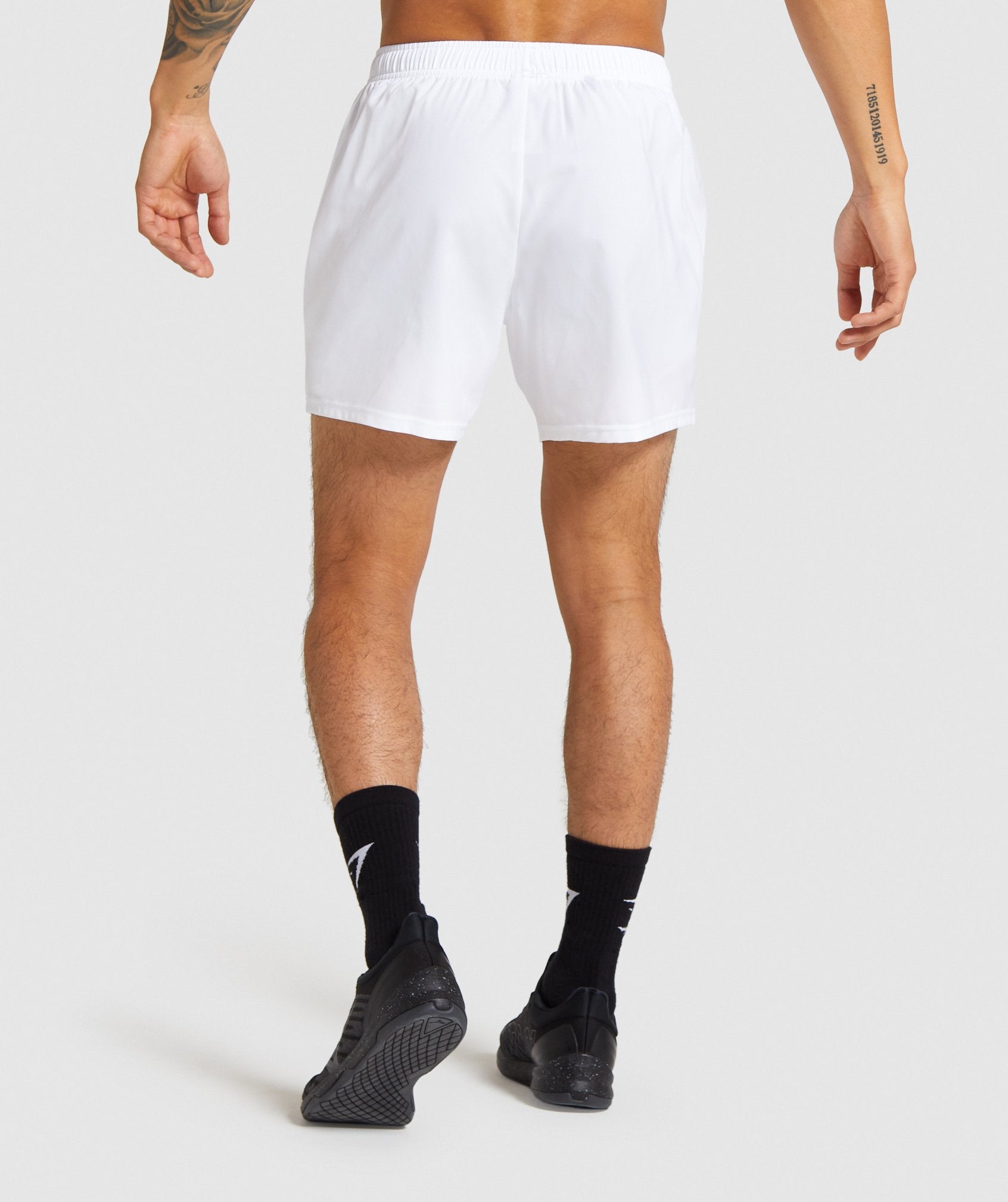 Gymshark Arrival 5" Shorts - White Image B