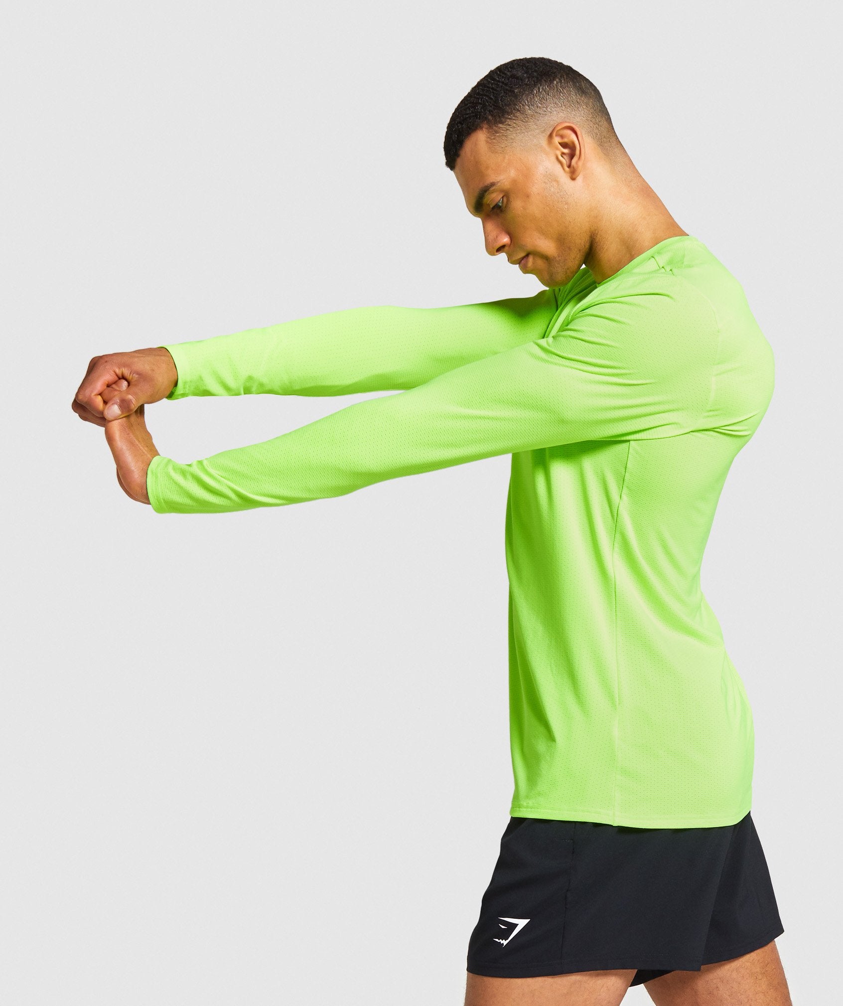 Gymshark Arrival Long Sleeve T-shirt - Lime Image C