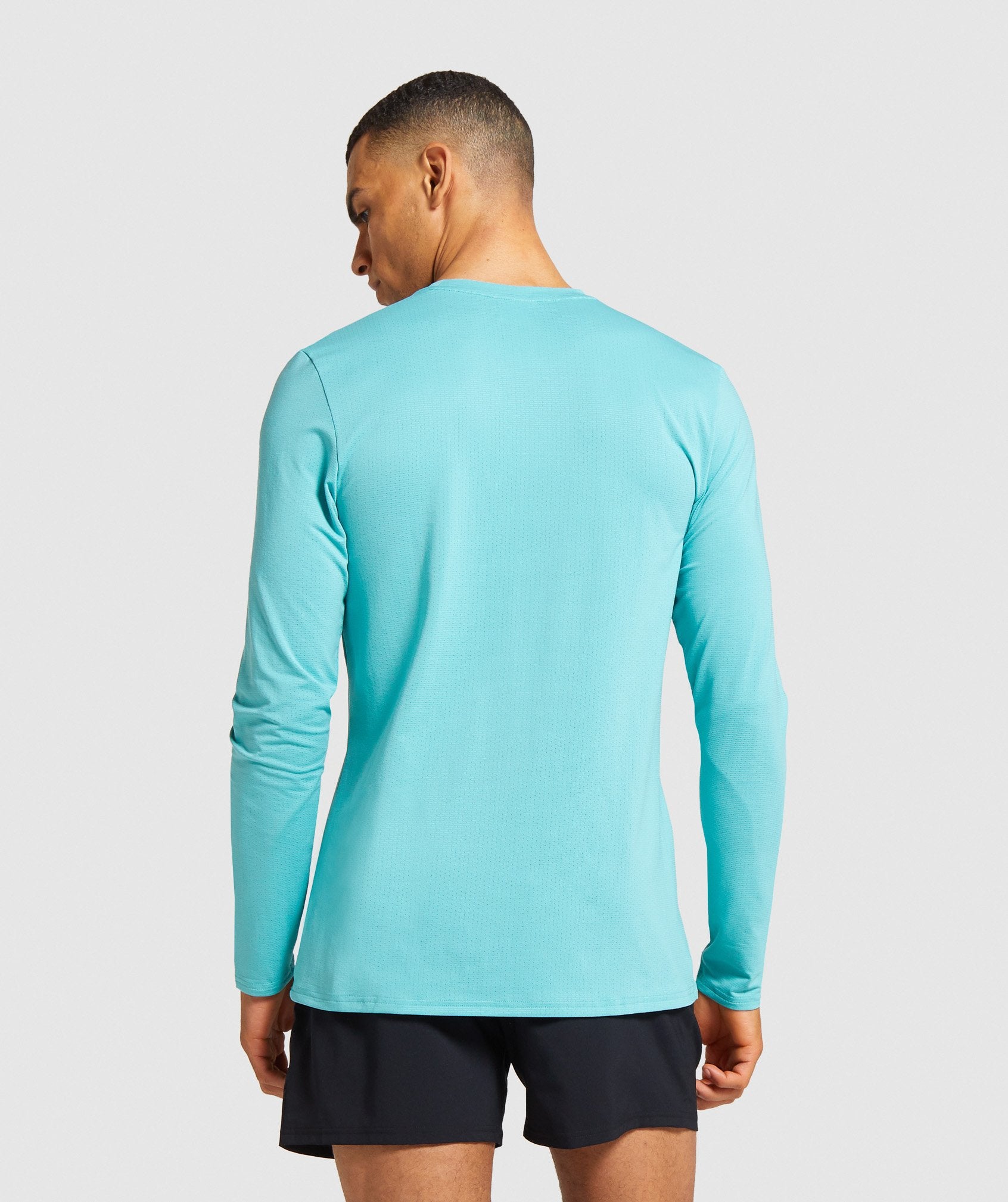 Gymshark Arrival Long Sleeve T-shirt - Light Blue Image B